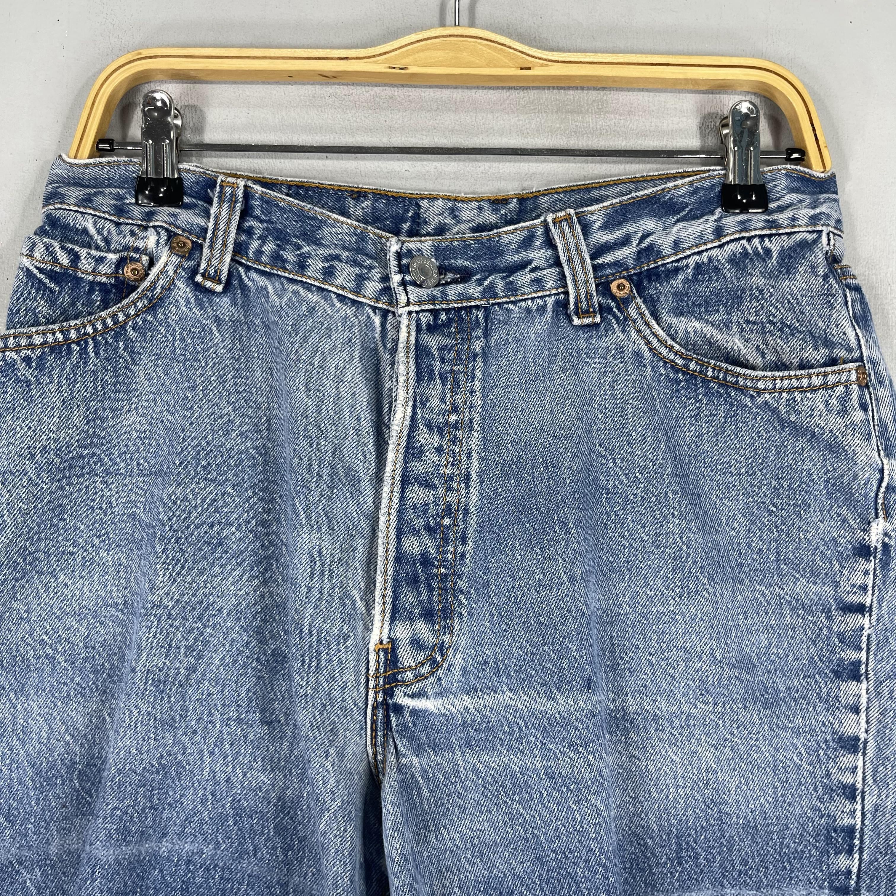 Levi's × Vintage W29 Vintage Distressed Levis 501 Cutoff Reinforced Jeans Size 29" - 2 Thumbnail