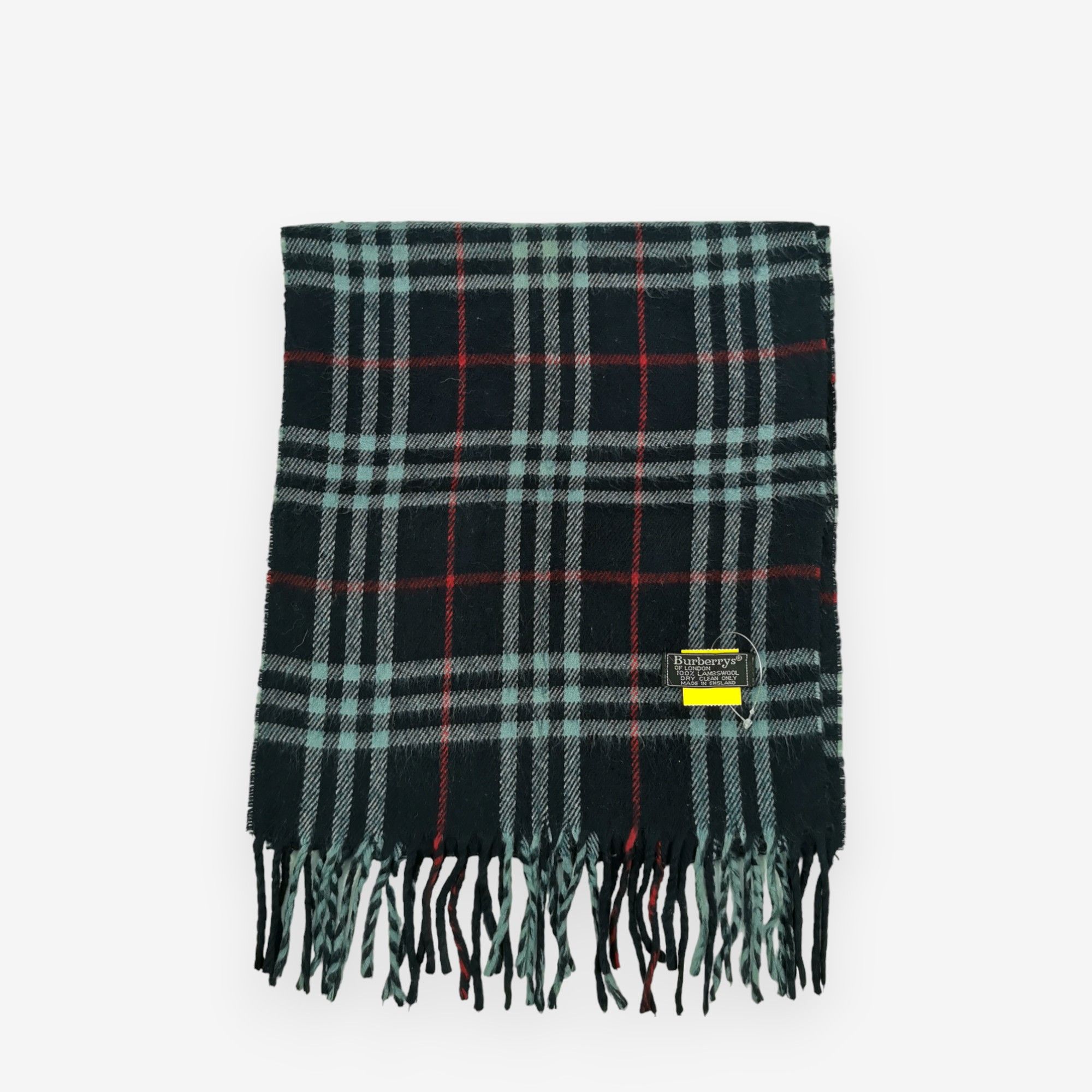 Burberry × Vintage Vintage Burberry Scarf Muffler Wool Cashmere Scarves Size ONE SIZE - 2 Thumbnail
