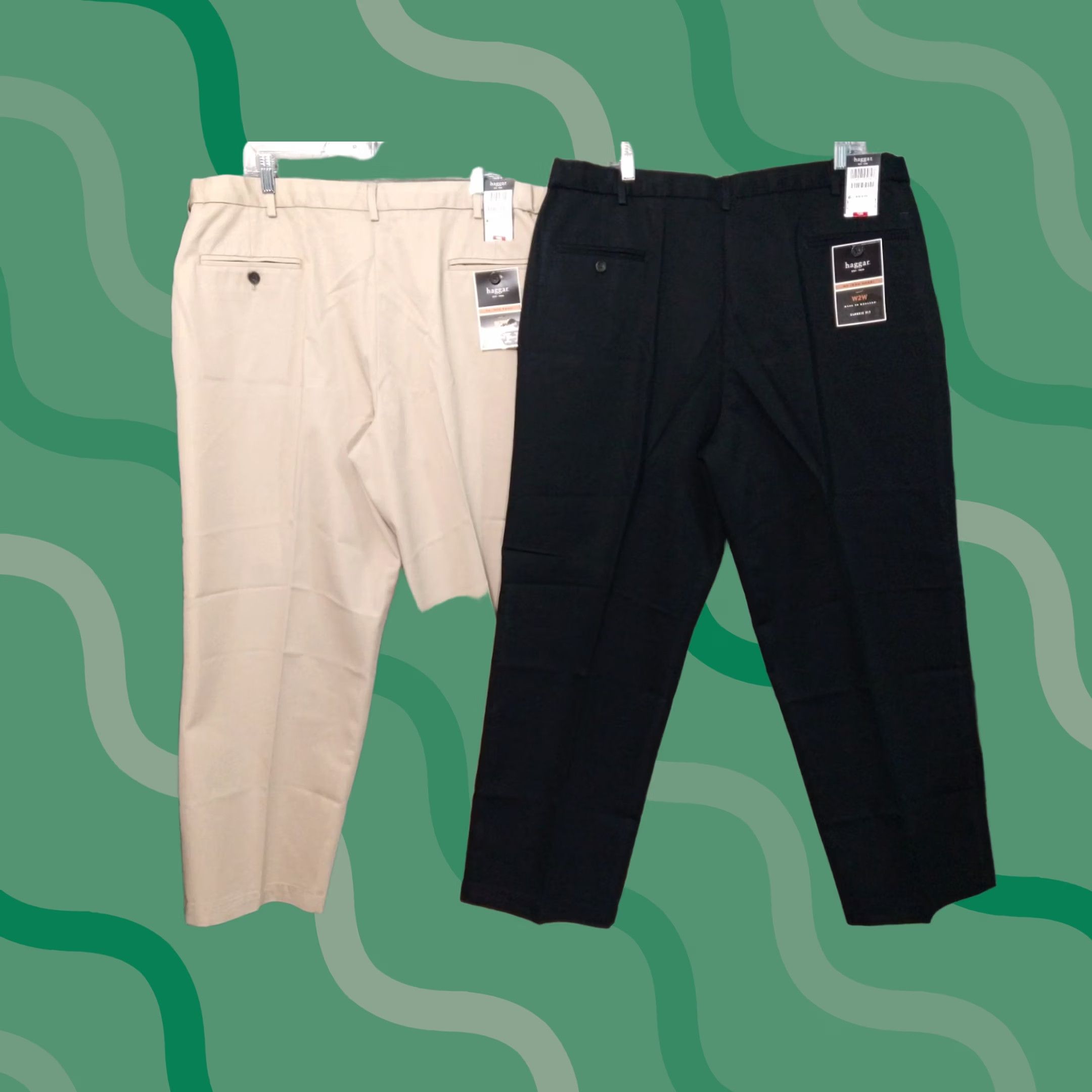 Haggar Haggar Pants Mens 42x29 Khaki Work to Weekend Classic Fit Flat Front Lot of 2 Pants Mens 42 Khaki Classic Haggar Work to Weekend Lightweight? Size US 42 / EU 58 - 1 Thumbnail