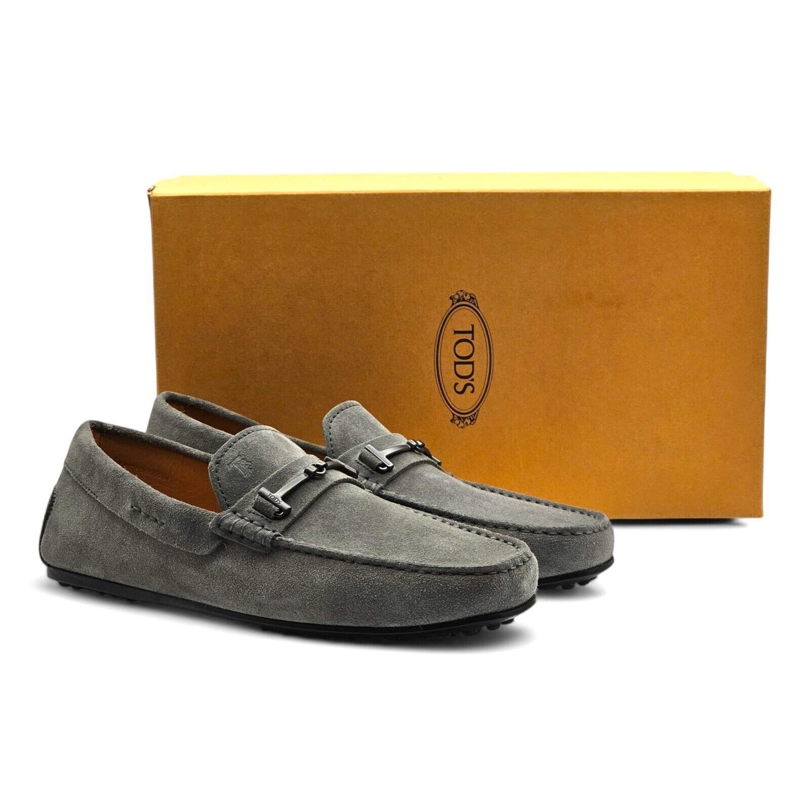Tod’s Gommino Suede Driver Loafers Gray Men’s Size 9.5 US 8 UK Tod main image 2