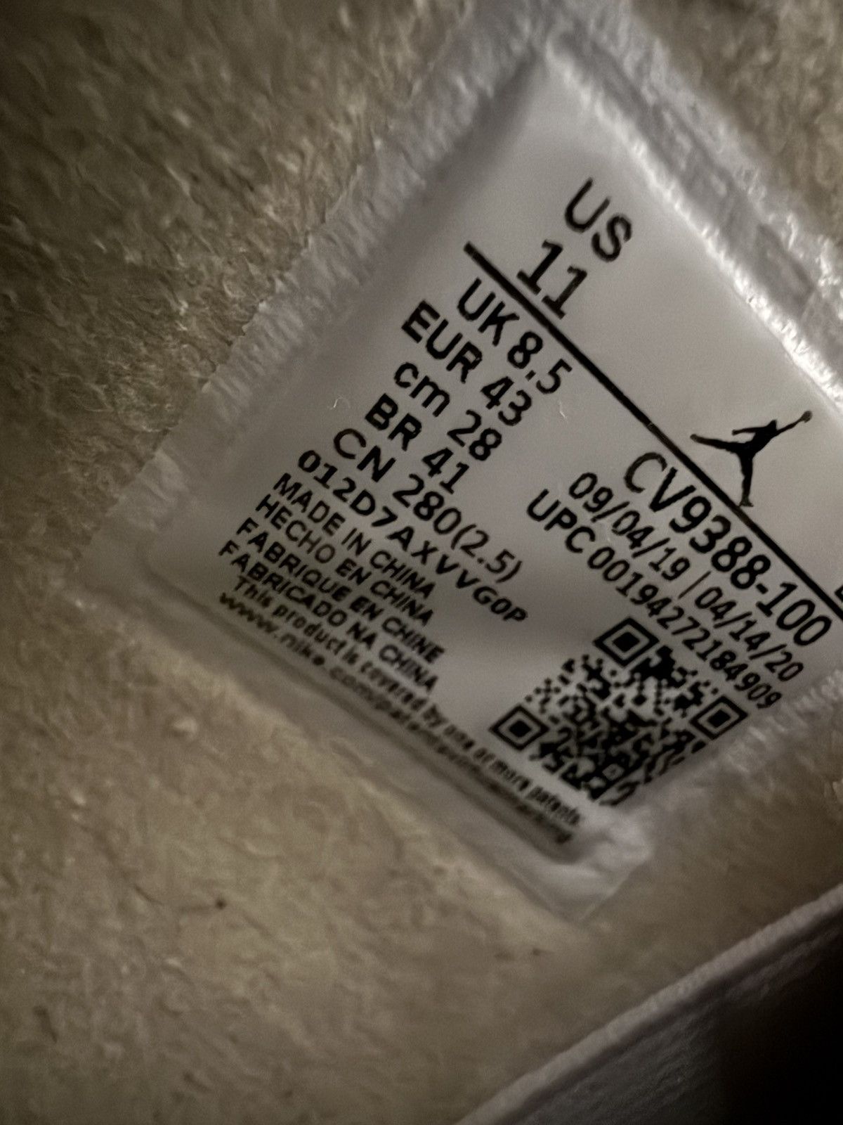 Jordan Brand × Off-White Air Jordan 4 Retro Off-White Sail Size US 9.5 / EU 42-43 - 10 Thumbnail