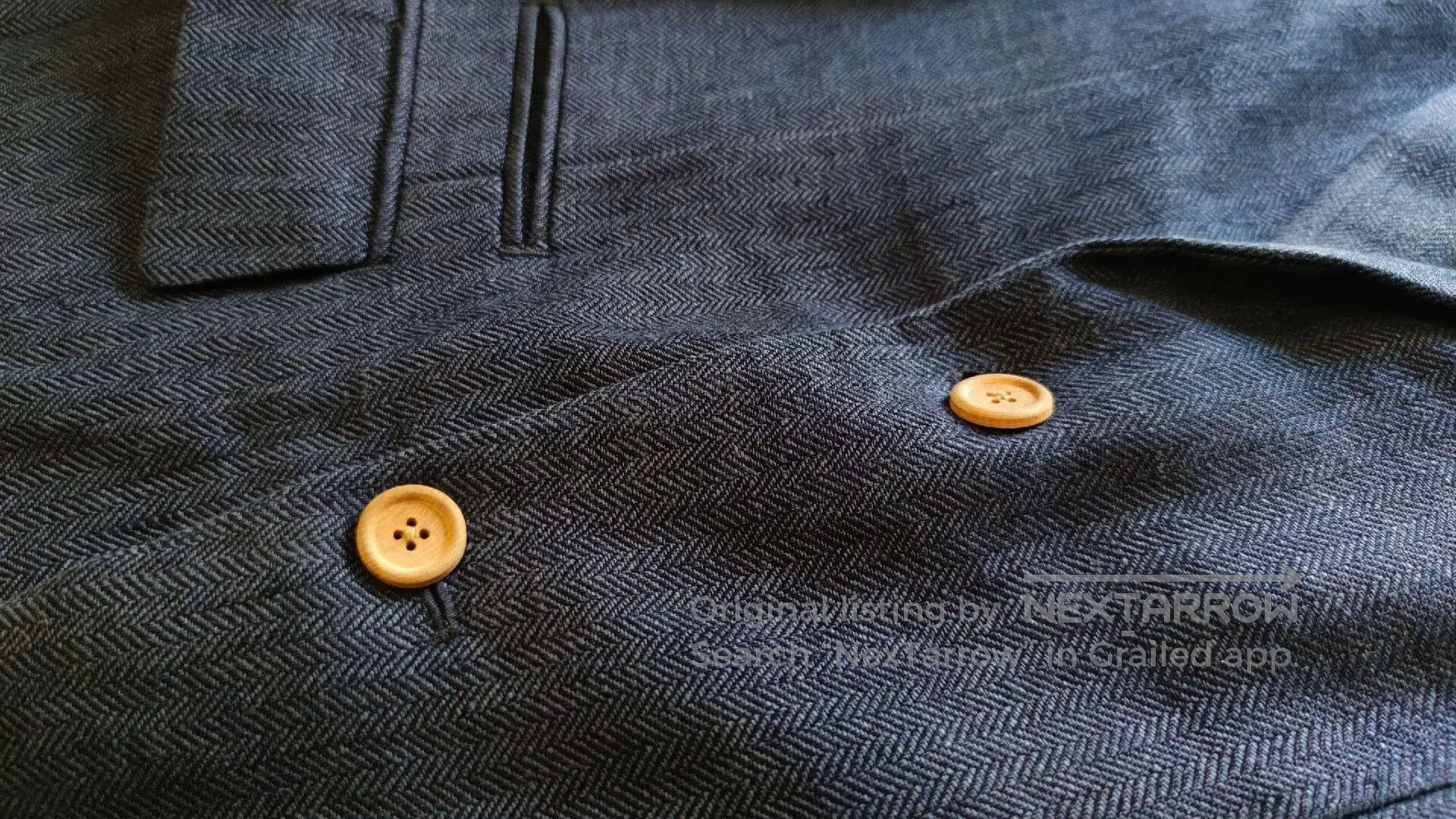 Other French Handcrafted Blue Houndstooth Suit for Men. Size US M / EU 48-50 / 2 - 4 Thumbnail