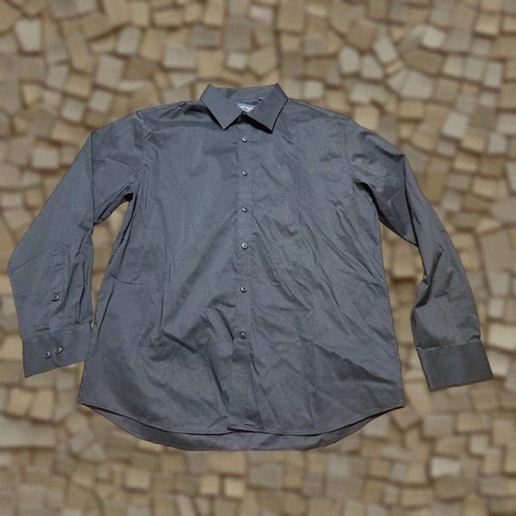Vintage Soft Business Shirt Men’s Size Large Black Long Sleeve Button-Up Shirt Size US L / EU 52-54 / 3 - 1 Thumbnail