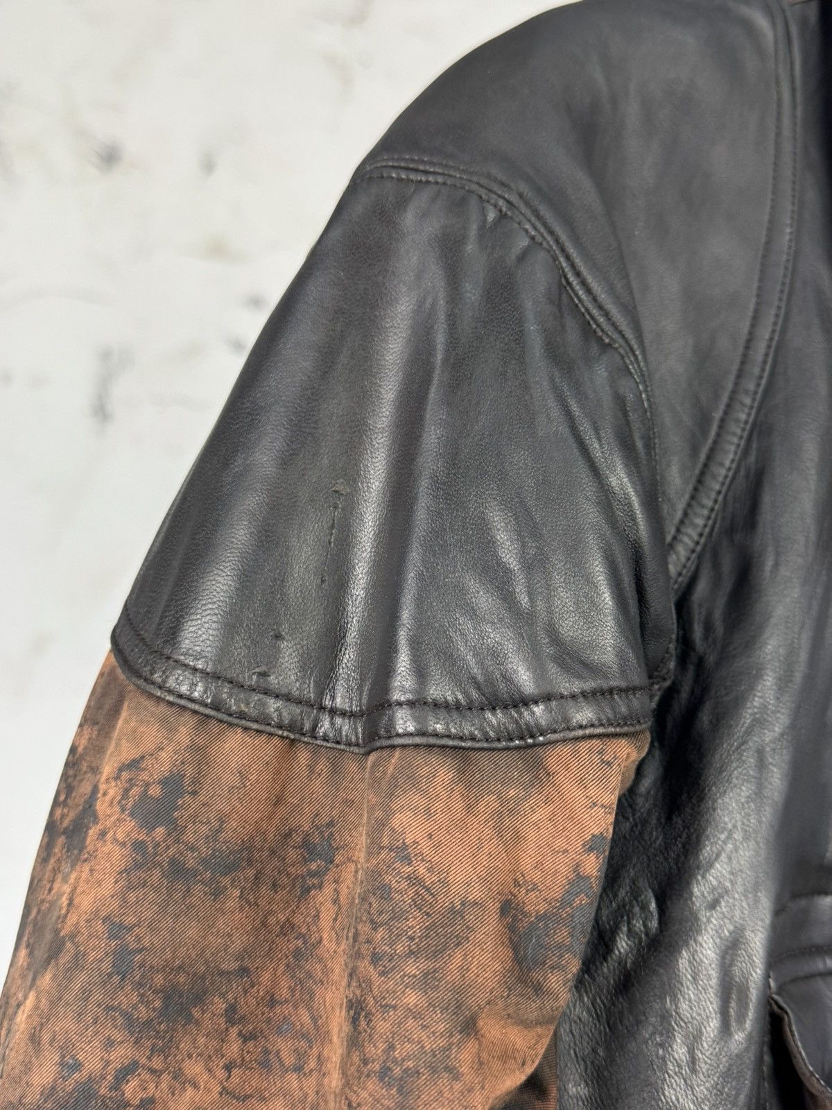 C.P. Company Vintage C.P. Company Custom Leather Jacket Size 54 XL Size US XL / EU 56 / 4 - 6 Thumbnail