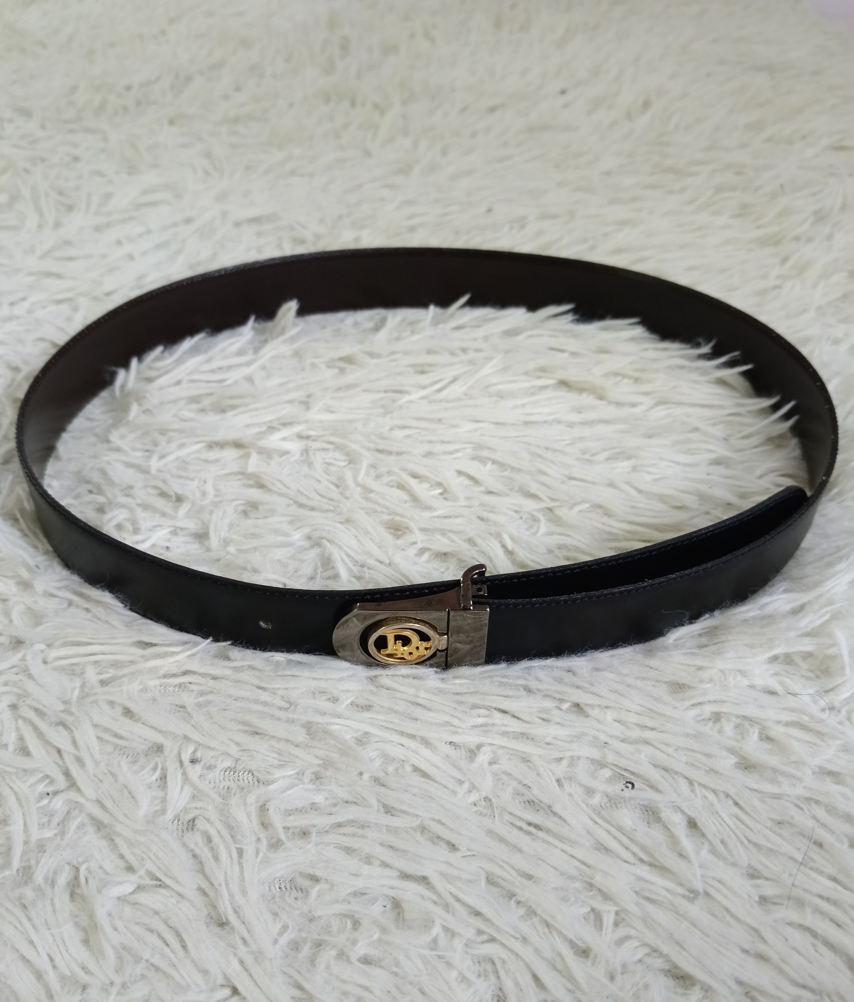 Dior VINTAGE DiOR LEATHER REVERSIBLE BELT Size ONE SIZE - 1 Thumbnail