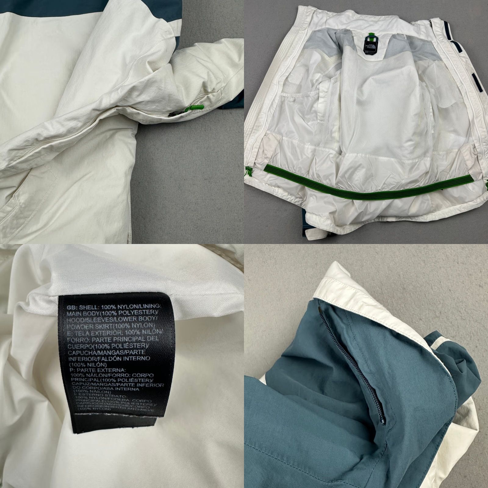 The North Face The North Face Jacket Men S White Blue Full Zip Ski Windsport Winter Outdoor Pockets Mens Size US S / EU 44-46 / 1 - 8 Thumbnail