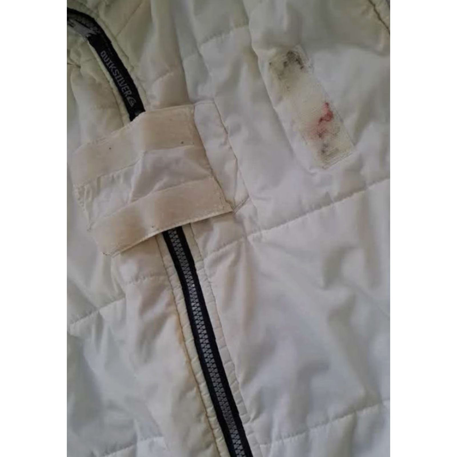 Quiksilver VINTAGE Quiksilver Vest Outer Shell Polyester Insulated Reversible White&Grey Large L Men Pattern Outdoor Size US L / EU 52-54 / 3 - 4 Thumbnail