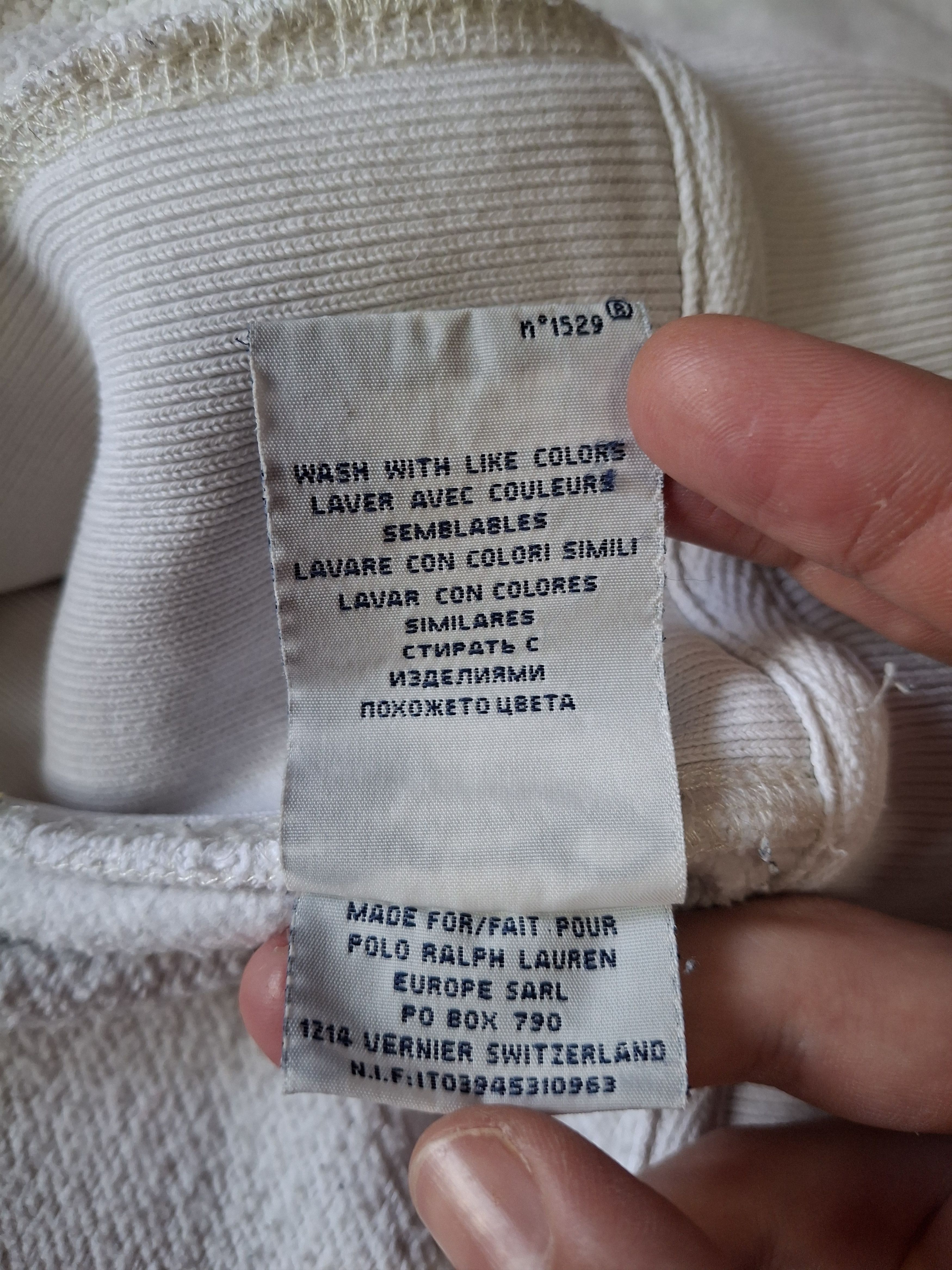 Polo Ralph Lauren × Vintage Polo Ralph Lauren Vintage White Zip Hoodie Size (L) Size US L / EU 52-54 / 3 - 5 Thumbnail