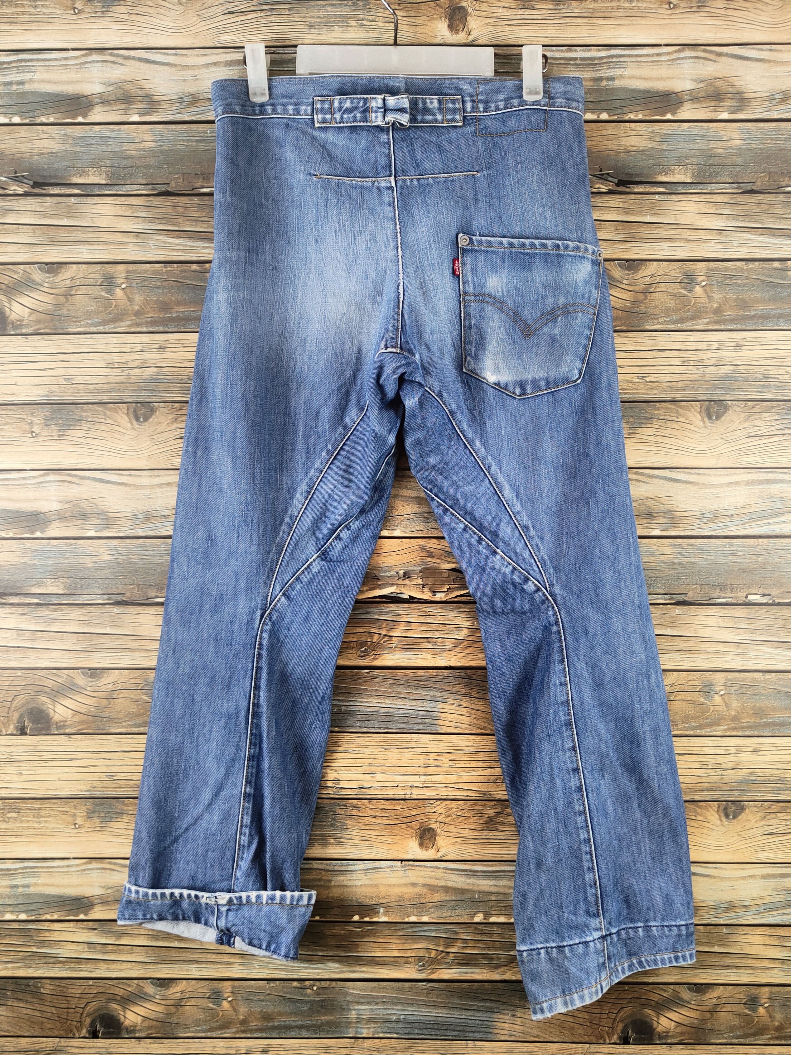 Levi's D Engineered Levi's Blue Distressed Ripped Jeans #S2920 Size US 30 / EU 46 - 7 Thumbnail
