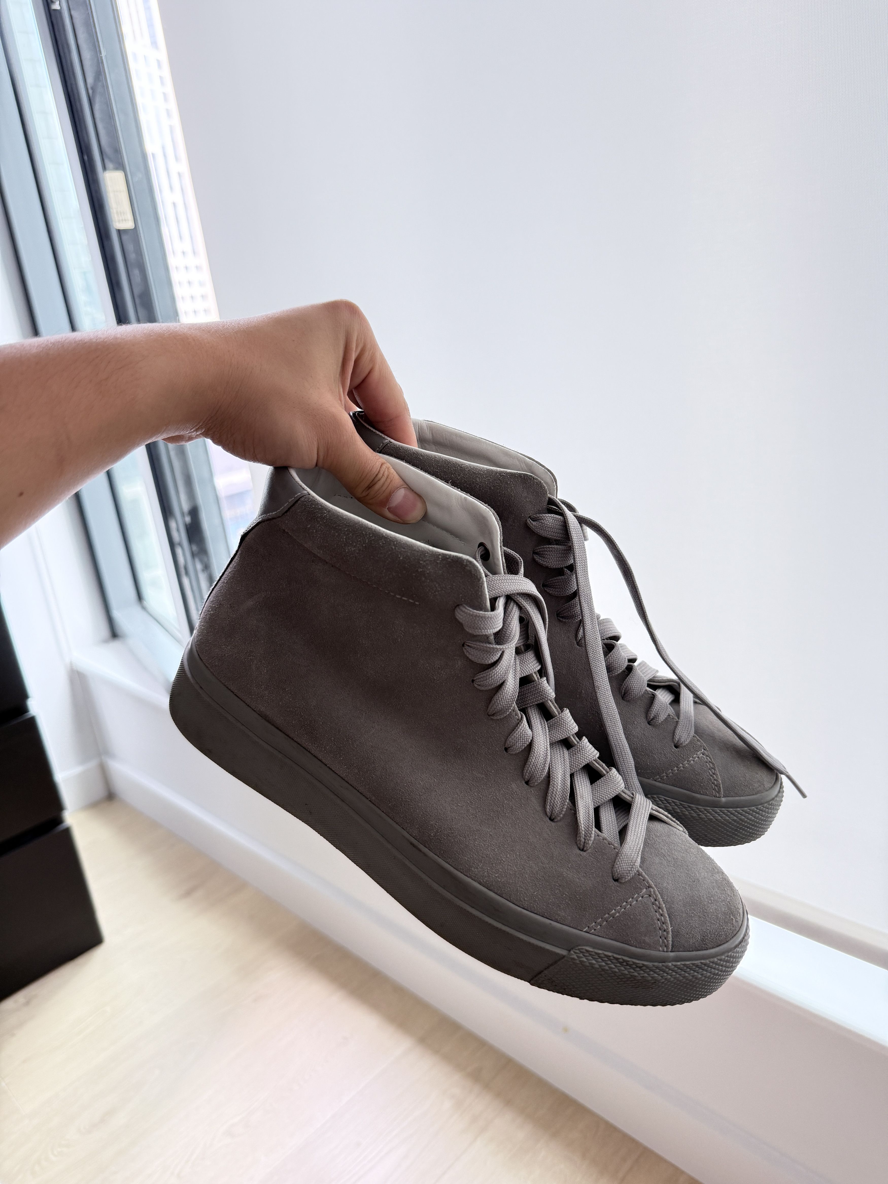 Rag & Bone Rag & Bone RB1 High Top Suede Sneakers Grey — Excellent Size US 10 / EU 43 - 1 Thumbnail