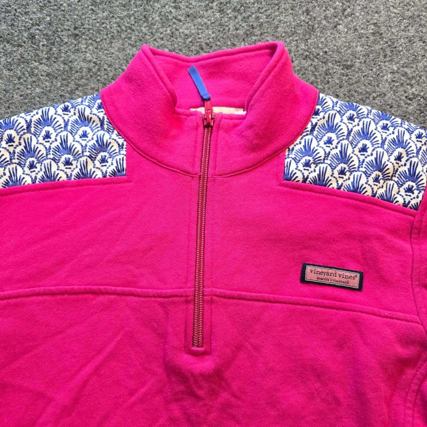 Vineyard Vines Vineyard Vines Sweater Womens Size M Pink 1/4 Zip Long Sleeve Casual Preppy Pullover Womens Knit Mock Neck Regular Fit Size M / US 6-8 / IT 42-44 - 2 Thumbnail
