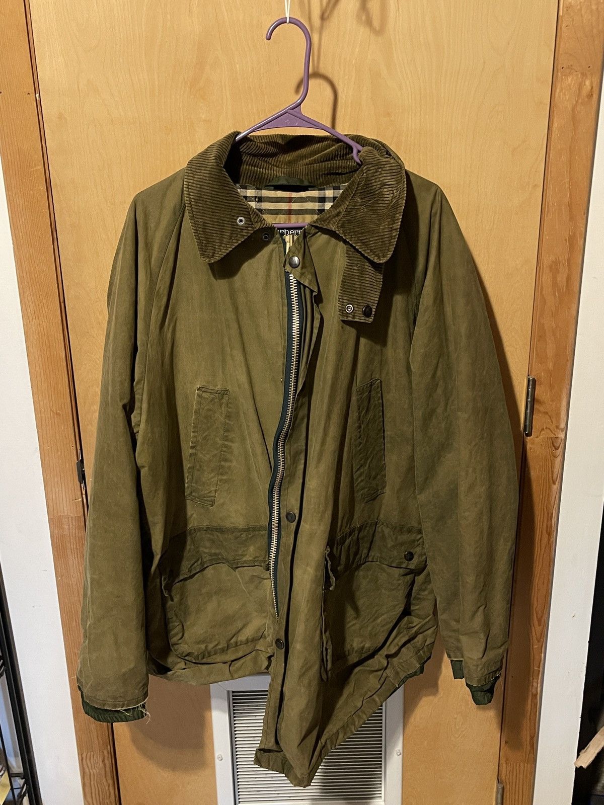 image of Burberry Convertible Coat in Green, Men's (Size 2XL)