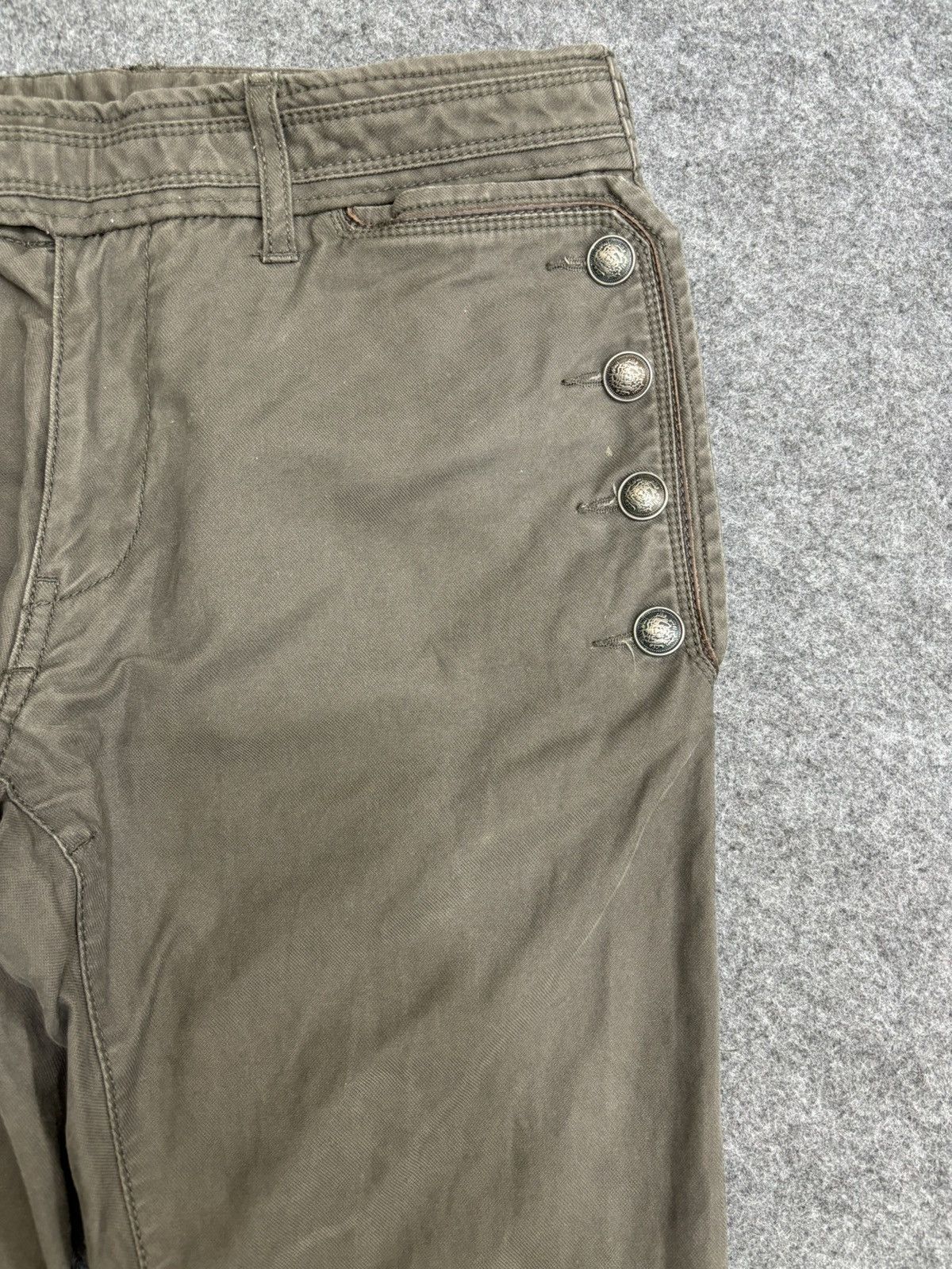 Japanese Brand 💥Biker Pant💥Archival GOA Biker Pant F497 Size US 31 - 3 Thumbnail