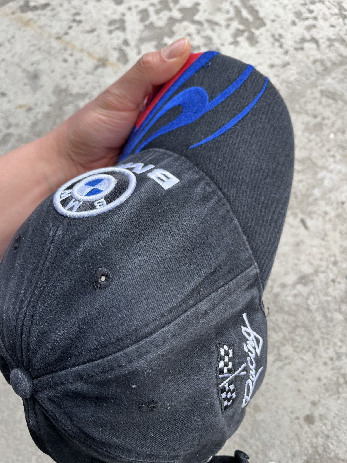 BMW × Vintage Vintage BMW Racing Flames Cap Hat Y2K like Vetements Yeezy Size ONE SIZE - 8 Thumbnail