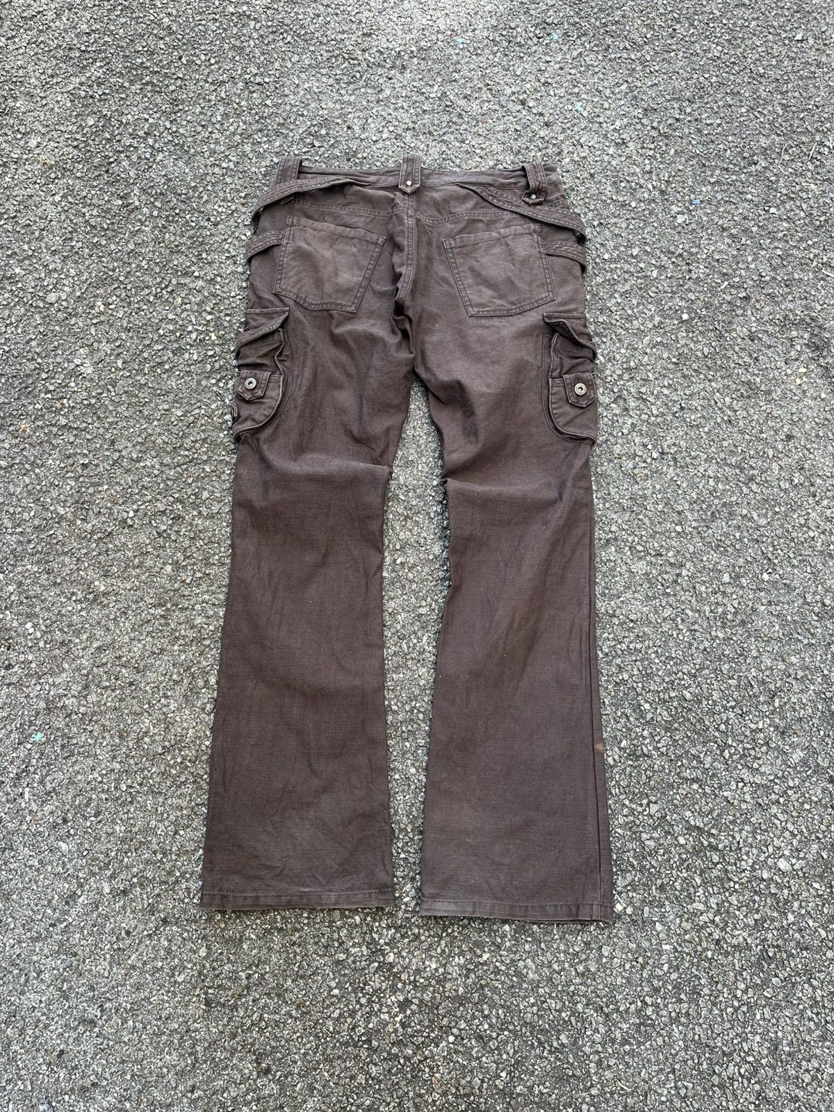 Hysteric Glamour In The Attic Flared Bondage Cargo Pants Bootcut Punk Grunge Size US 32 / EU 48 - 7 Thumbnail