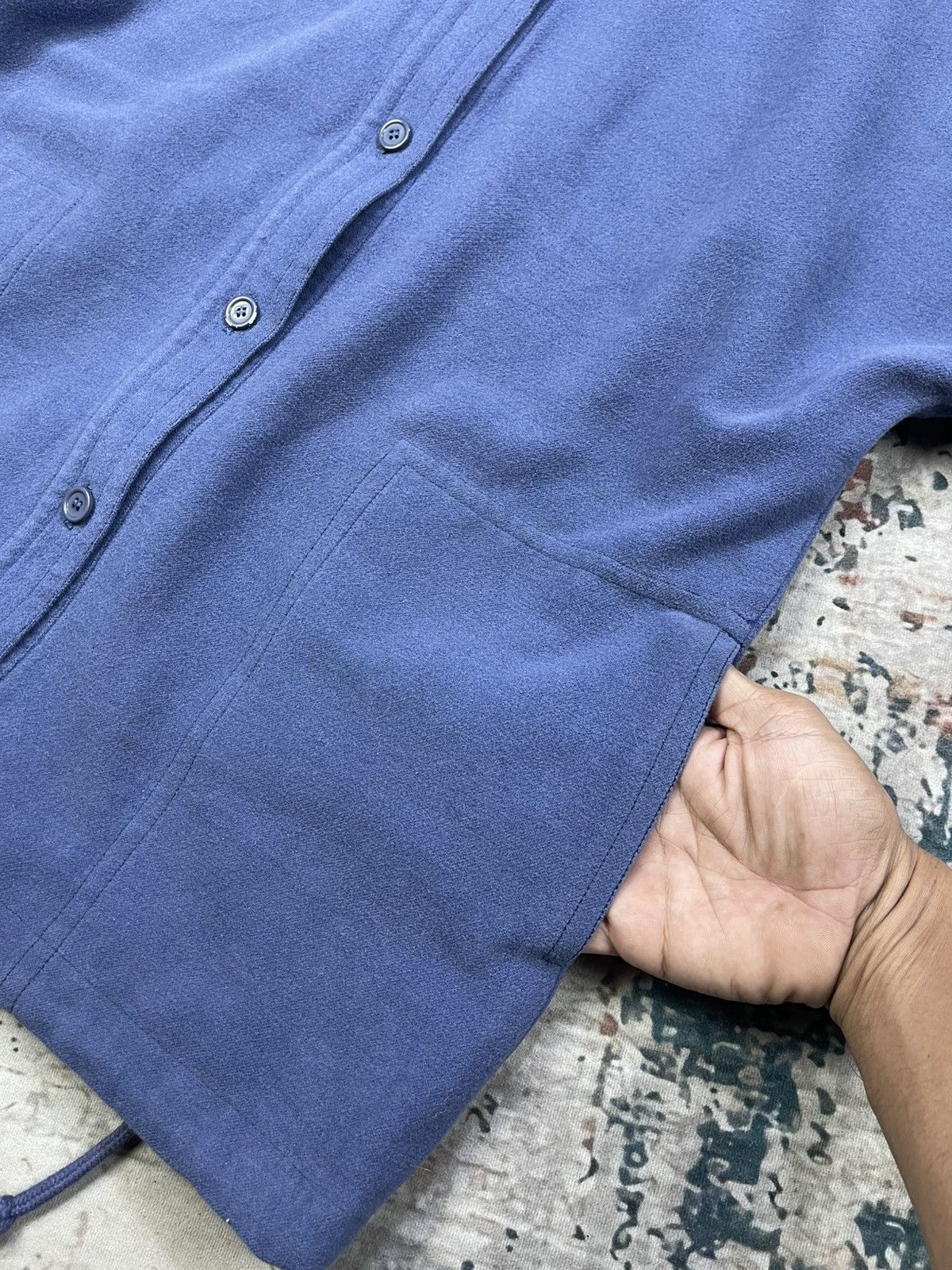 Issey Miyake Vtg I.S Issey Sport French Sleeve Button Down Cardigan Size ONE SIZE - 12 Thumbnail