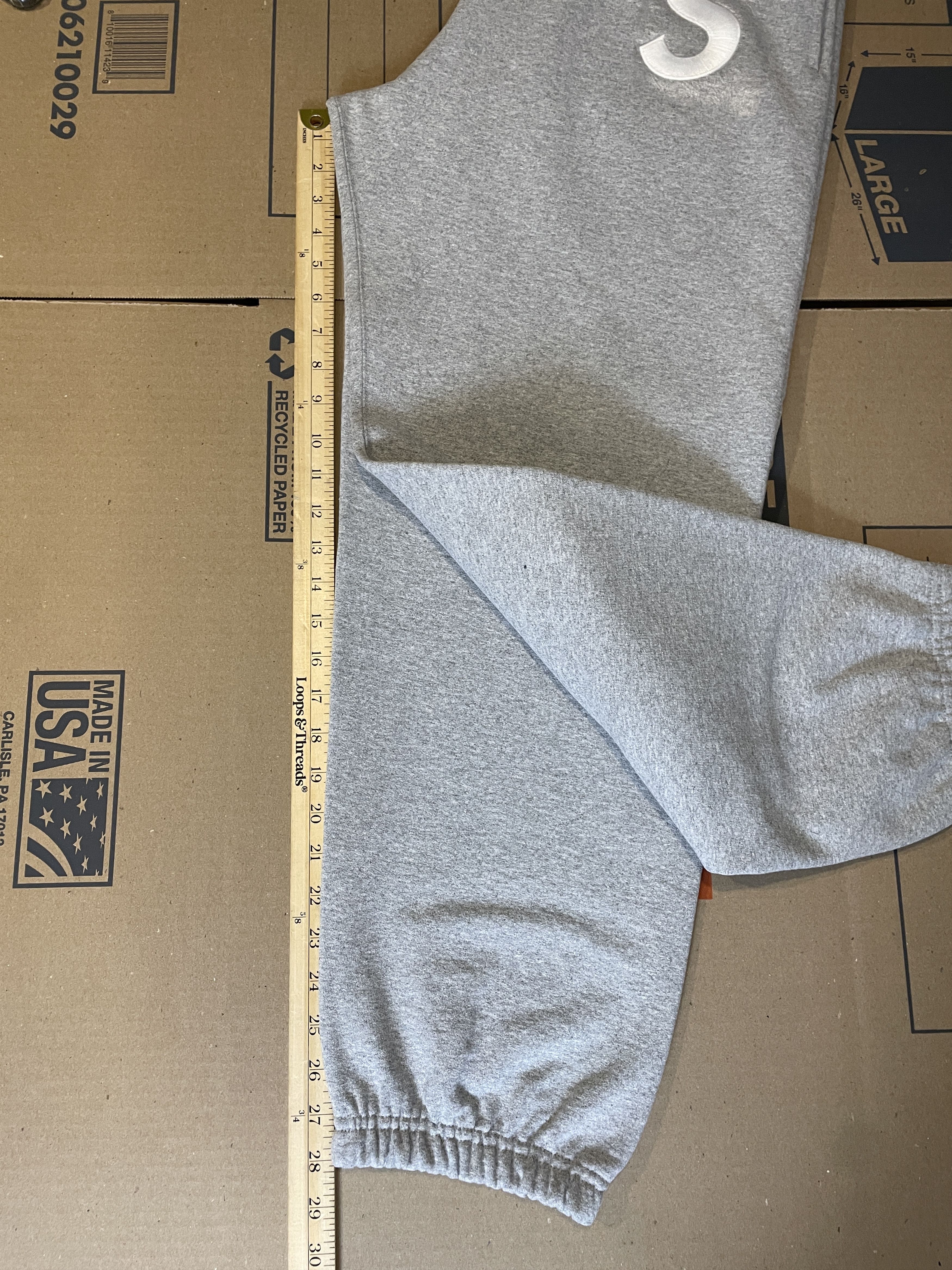 Supreme S LOGO SWEATPANTS MEDIUM Size US 32 / EU 48 - 10 Thumbnail