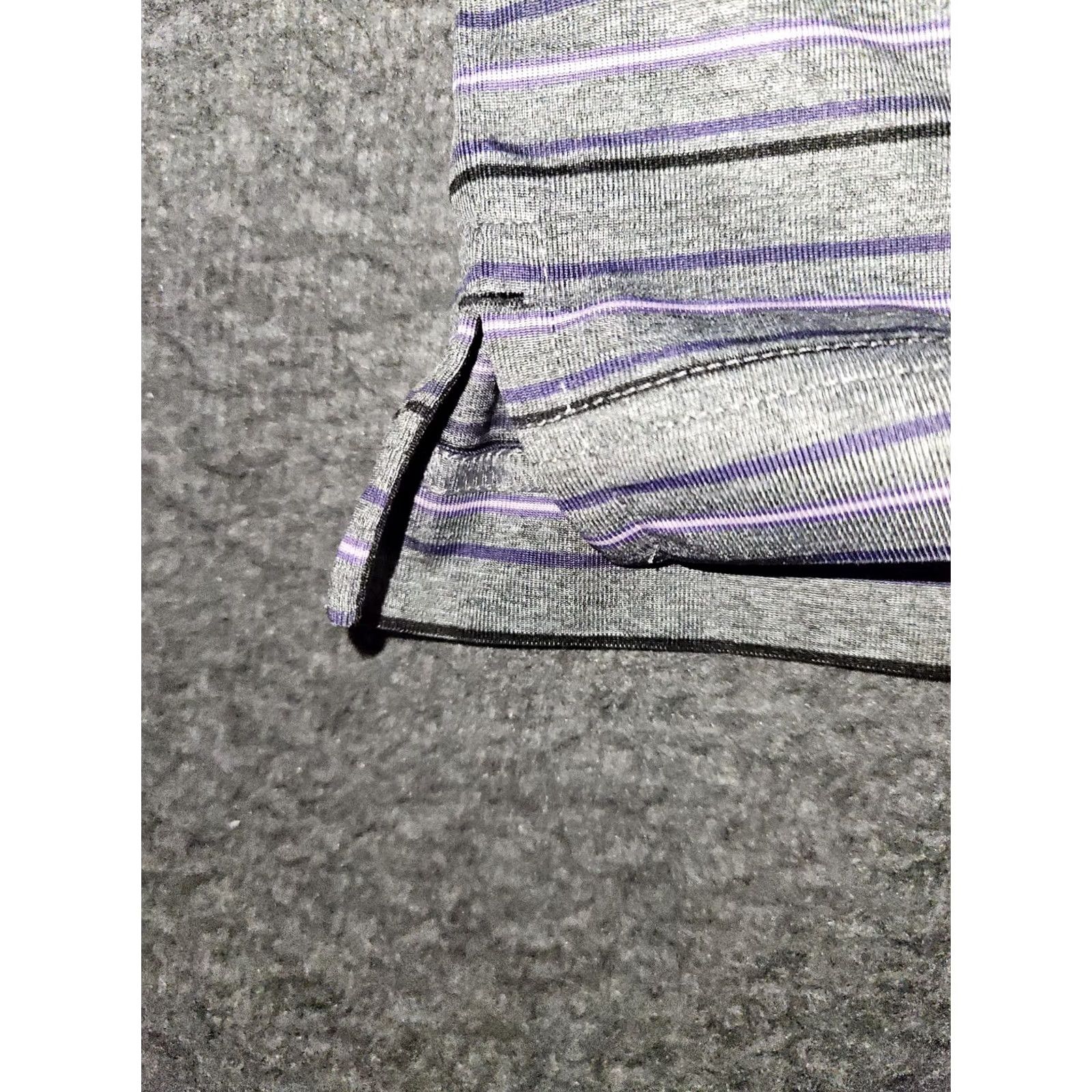Cutter & Buck Cutter & Buck Polo Shirt Men's Large Striped DryTec Gray Embroidered Logo 2014 Pinehurst Shirt Sports Preppy Casual Mens Size US L / EU 52-54 / 3 - 6 Thumbnail