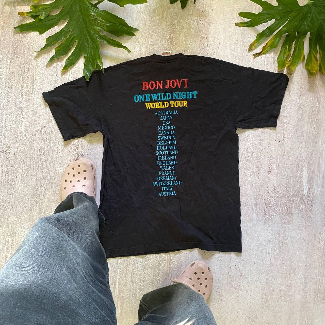 Band Tees VINTAGE Y2K 2001 BON JOVI AMAZING BAND TOUR T SHIRT 90 Size US L / EU 52-54 / 3 - 2 Thumbnail