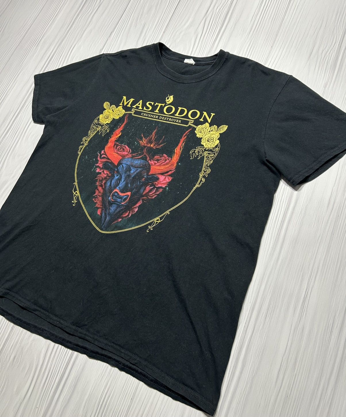 Band Tees Vintage Mastodon Crusher Destroyer Band T-Shirt Size US XL / EU 56 / 4 - 3 Thumbnail