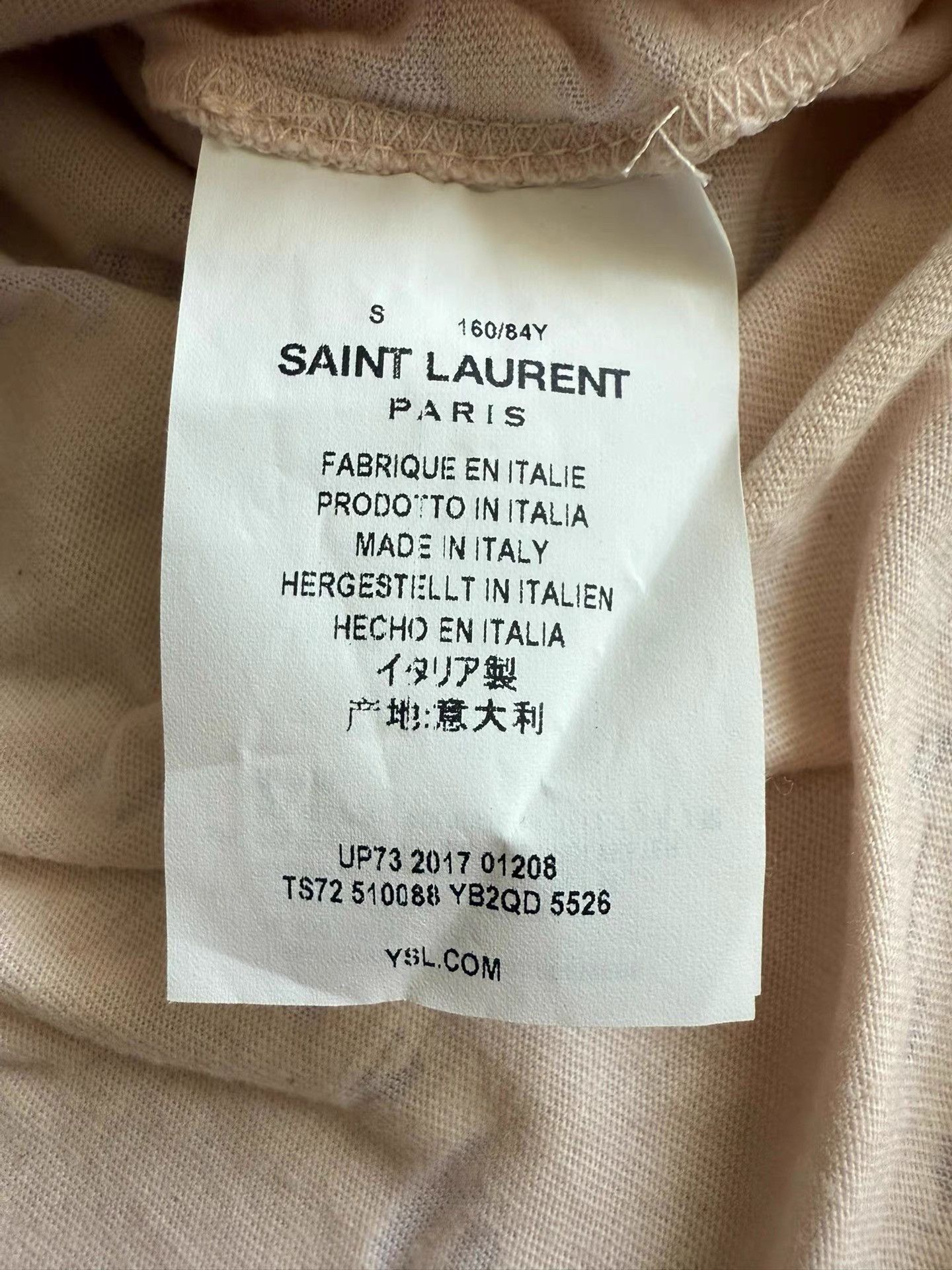Saint Laurent Paris Saint Laurent Women's Ice Cream Pattern T-shirt K33 Size S / US 4 / IT 40 - 4 Thumbnail
