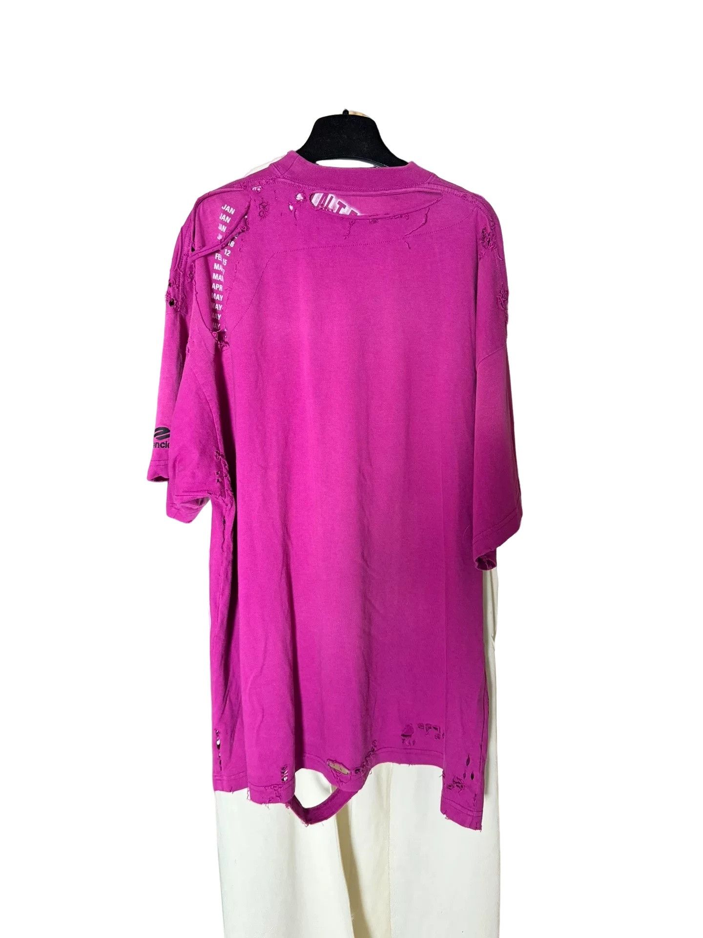 Balenciaga Balenciaga 3B Repaired Distressed T-Shirt Size S Size US S / EU 44-46 / 1 - 1 Thumbnail