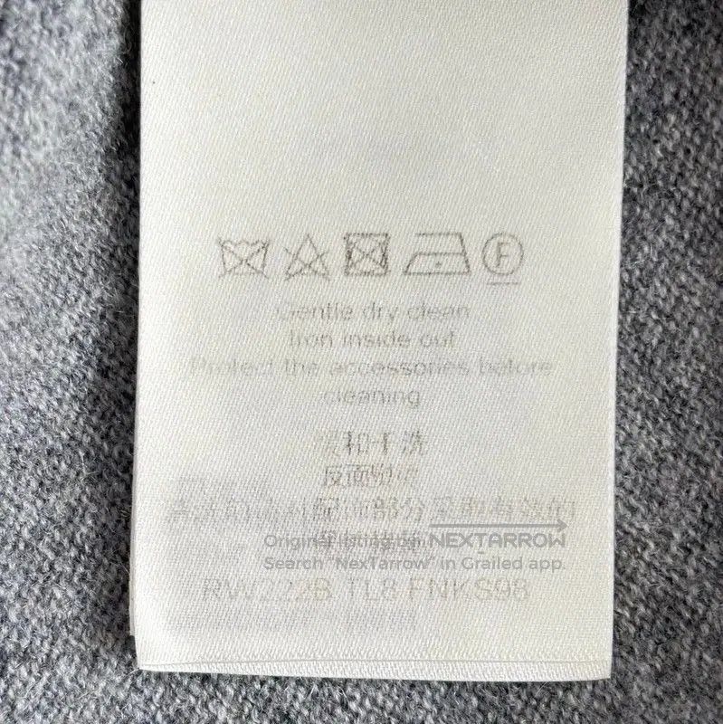 Louis Vuitton Louis Vuitton Grey Cotton Blend Women's Sweater . Size S / US 4 / IT 40 - 5 Thumbnail