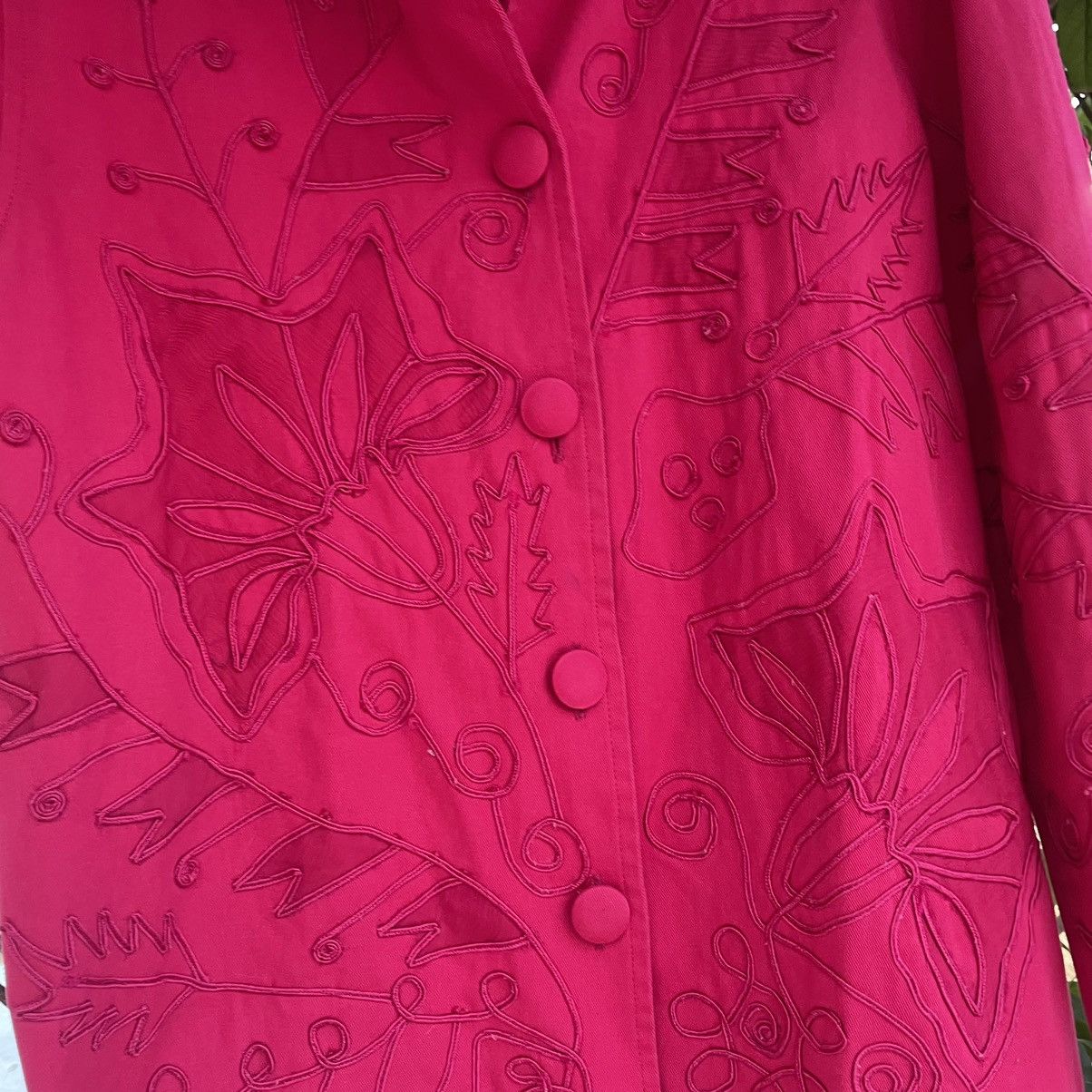 Vintage AOP Embroidered Cropped Camp Collar Shirt Boxy Earthtone Size US M / EU 48-50 / 2 - 4 Thumbnail