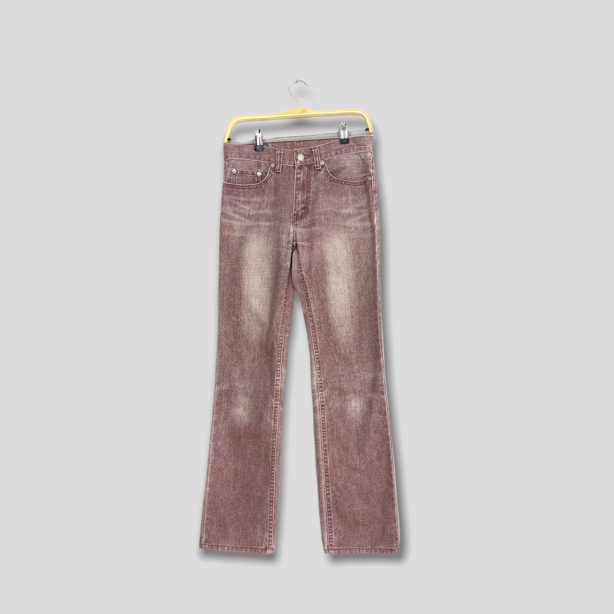 Size 28x30 Vintage Levi's 502 Faded Red Light Wash Jeans