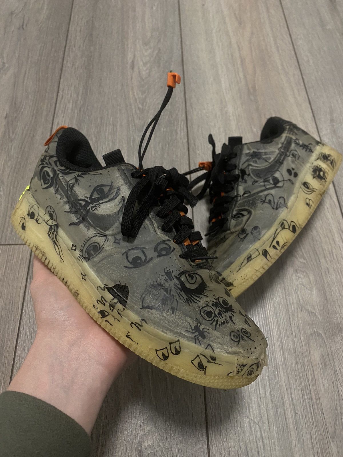 Nike Nike Air Force 1 Low Experimental Sneakers Swoosh Rare Hype Size US 5.5 / EU 38 - 2 Thumbnail