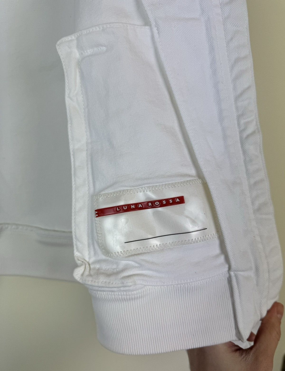 Prada Prada Luna Rosa vintage white denim cotton jacket rare S Size S / US 4 / IT 40 - 10 Thumbnail