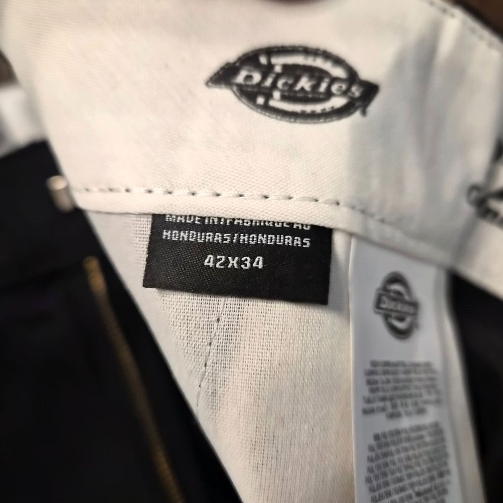 Dickies Dickies 874 Pants Men's Work Pants 42x34 Black Regular Straight Zip Pocket Front Button NWT Workwear Size US 42 / EU 58 - 5 Thumbnail