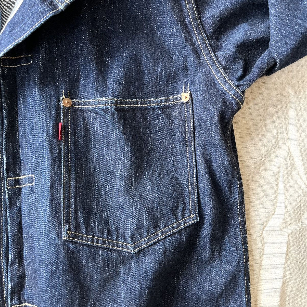 Freewheelers × Japanese Brand FREEWHEELERS S506XX WWII TYPE 1 DENIM JACKET Size US XL / EU 56 / 4 - 9 Thumbnail