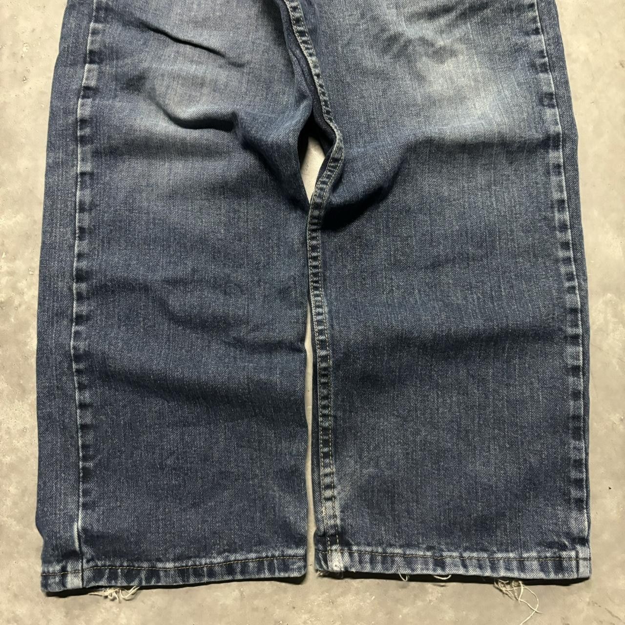 Japanese Brand × Vintage Crazy Vintage Y2K/2000s Grunge Dark Wash Essential Denim Jeans! Size US 33 - 6 Thumbnail