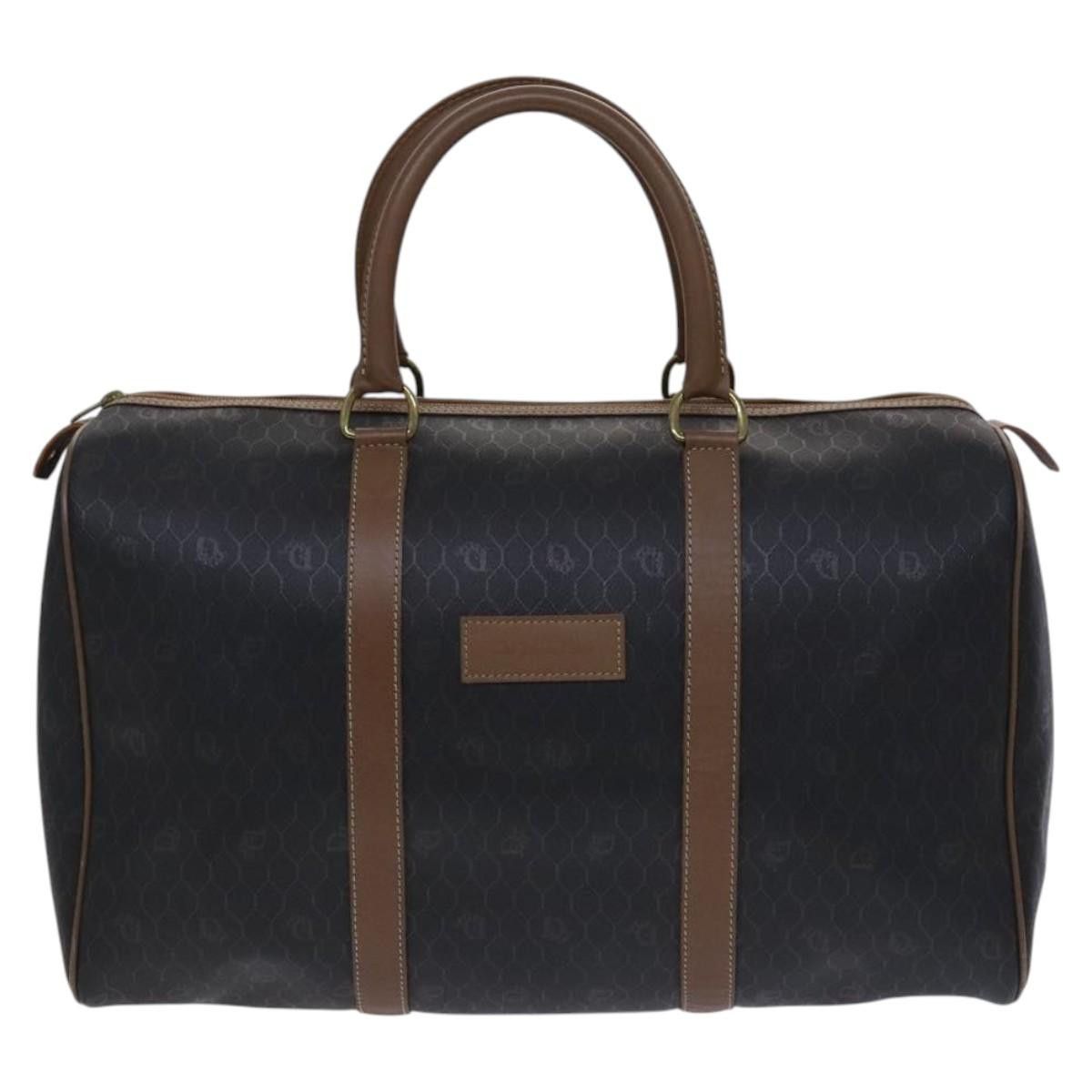 Dior DIOR Honeycomb Canvas Boston Bag Pvc Leather Black Size ONE SIZE - 2 Thumbnail