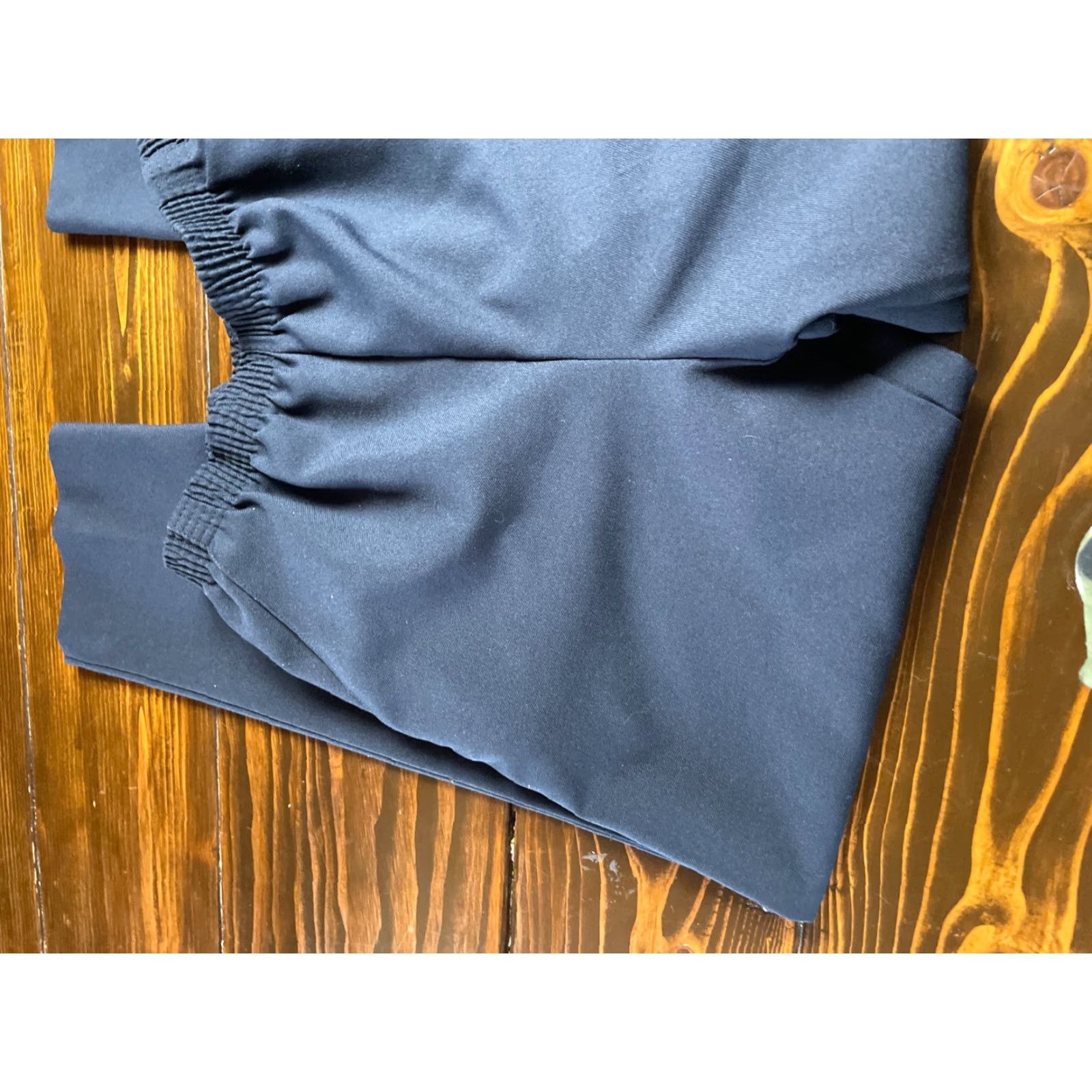 Vintage Donnkenny Dress Pants Women's 16 Navy Blue Pull On Straight Leg Pants Regular Fit Size 38" / US 16 / IT 52 - 6 Thumbnail