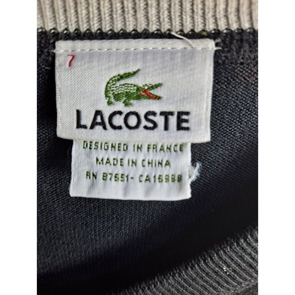 Lacoste Lacoste V-Neck Sweater Classic Fit Soft Knit Pullover Casual Size US XL / EU 56 / 4 - 2 Thumbnail