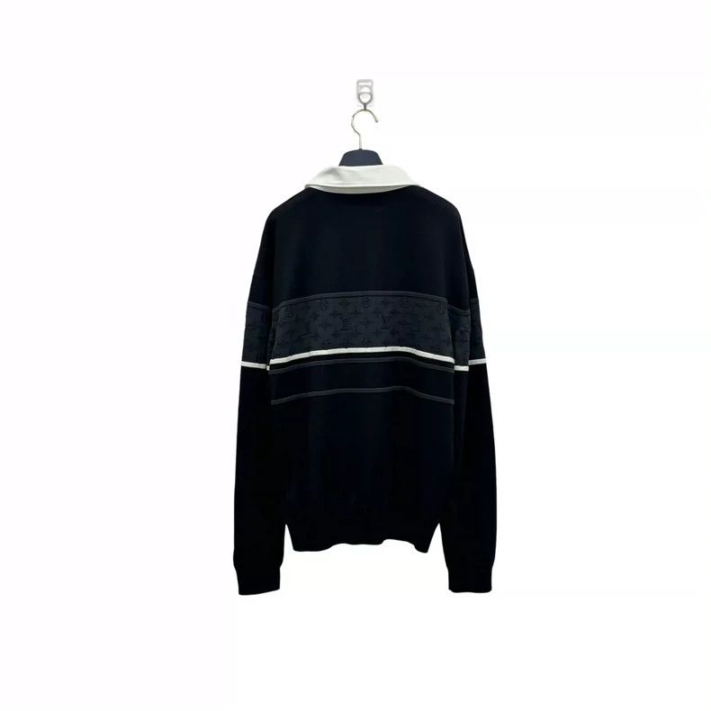 Louis Vuitton Louis Vuitton Color-block presbyopic long-sleeved polo shi Size US XL / EU 56 / 4 - 7 Thumbnail