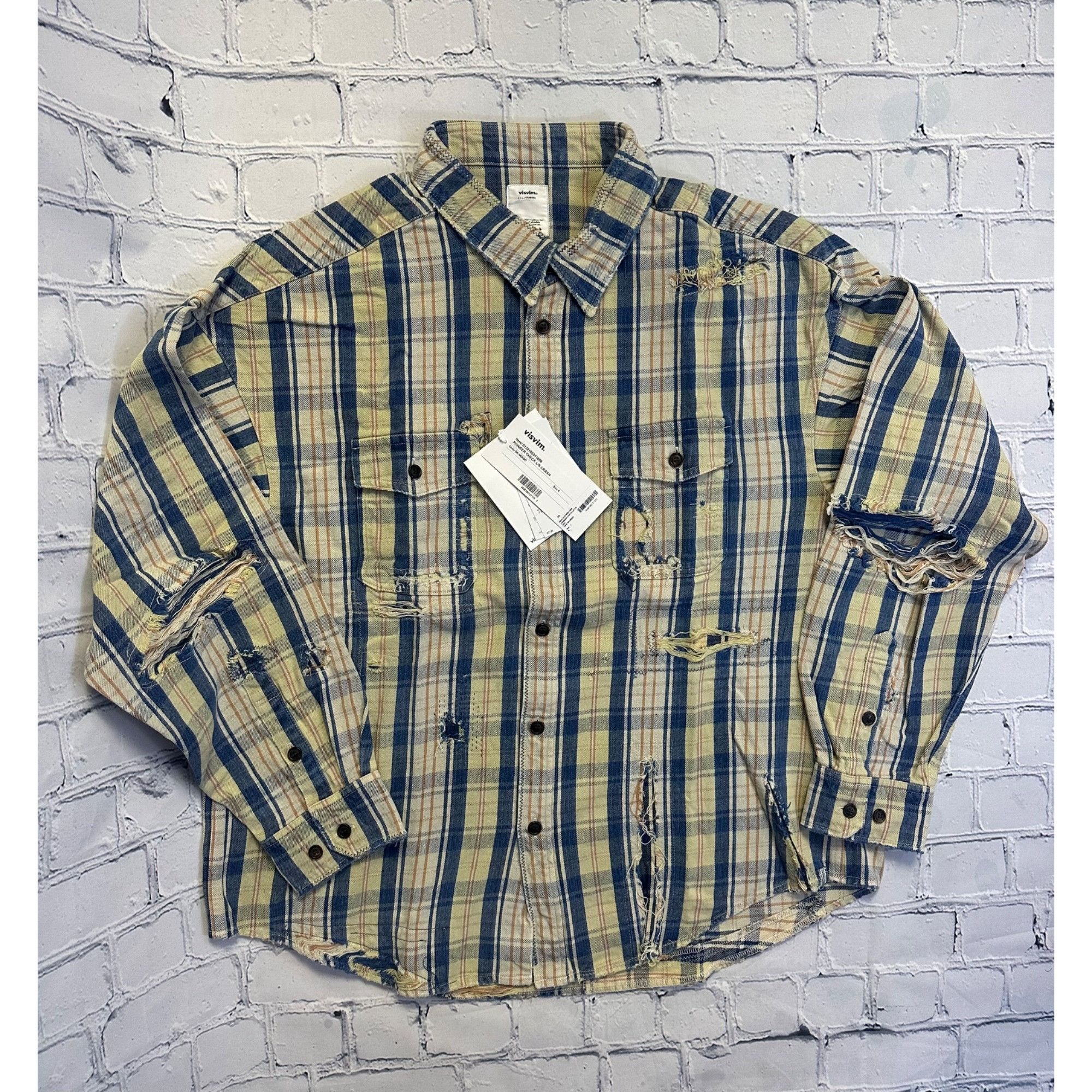 visvim PIONEER CHECK L S CRASH Dk.Indigo - ジャケット・アウター