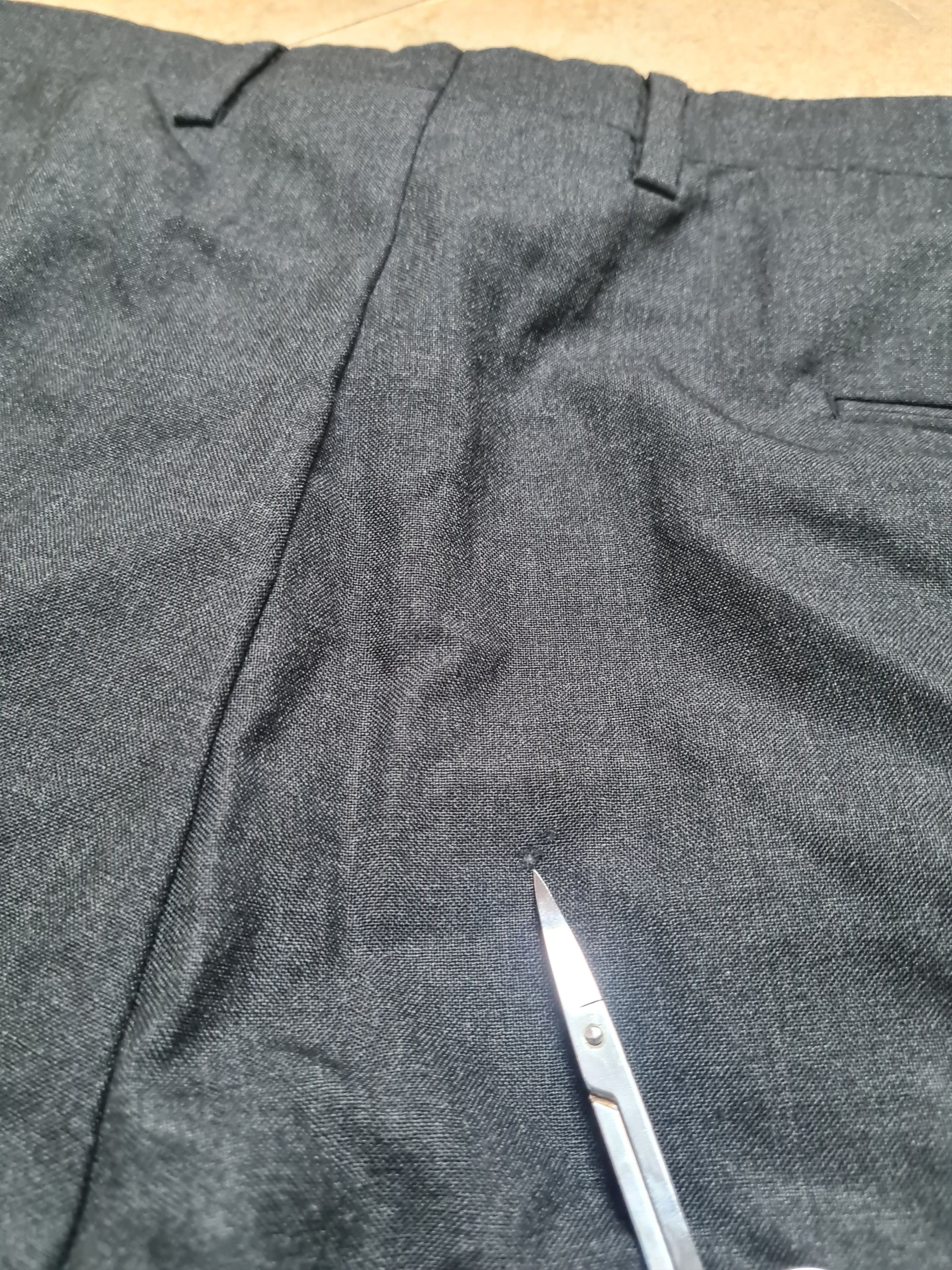Kiton Kiton Napoli Charcoal Gray-Black Premium Wool Dress Trouses Size US 38 / EU 54 - 6 Thumbnail