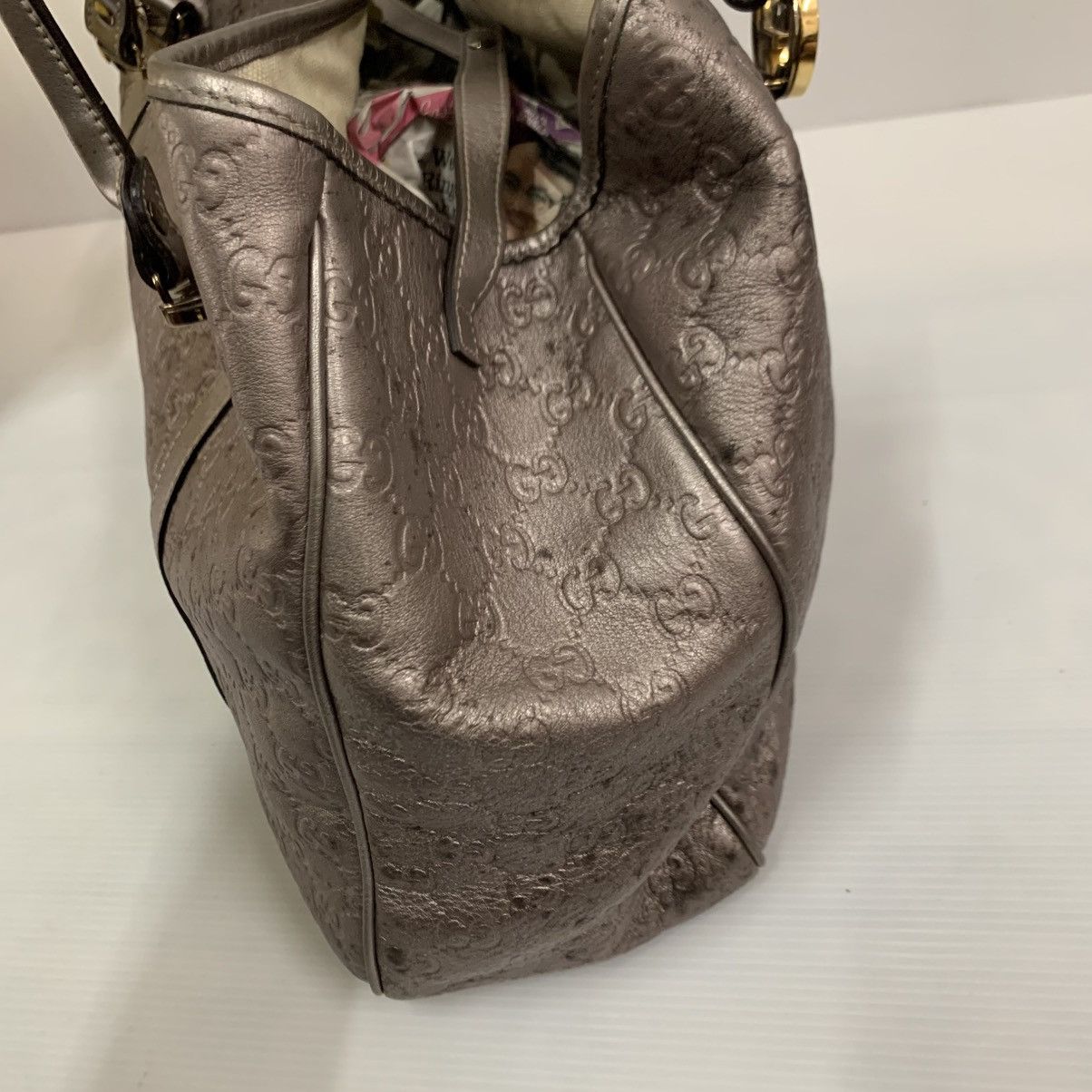 Gucci Gucci Monogram Leather Shoulder Bag Size ONE SIZE - 4 Thumbnail