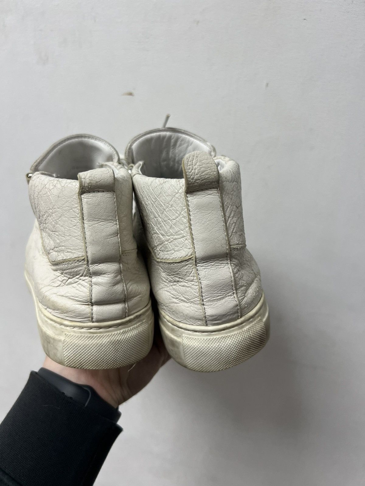 Balenciaga Balenciaga Arena High White Leather Shoes Size 39 Size US 6 / EU 39 - 8 Thumbnail