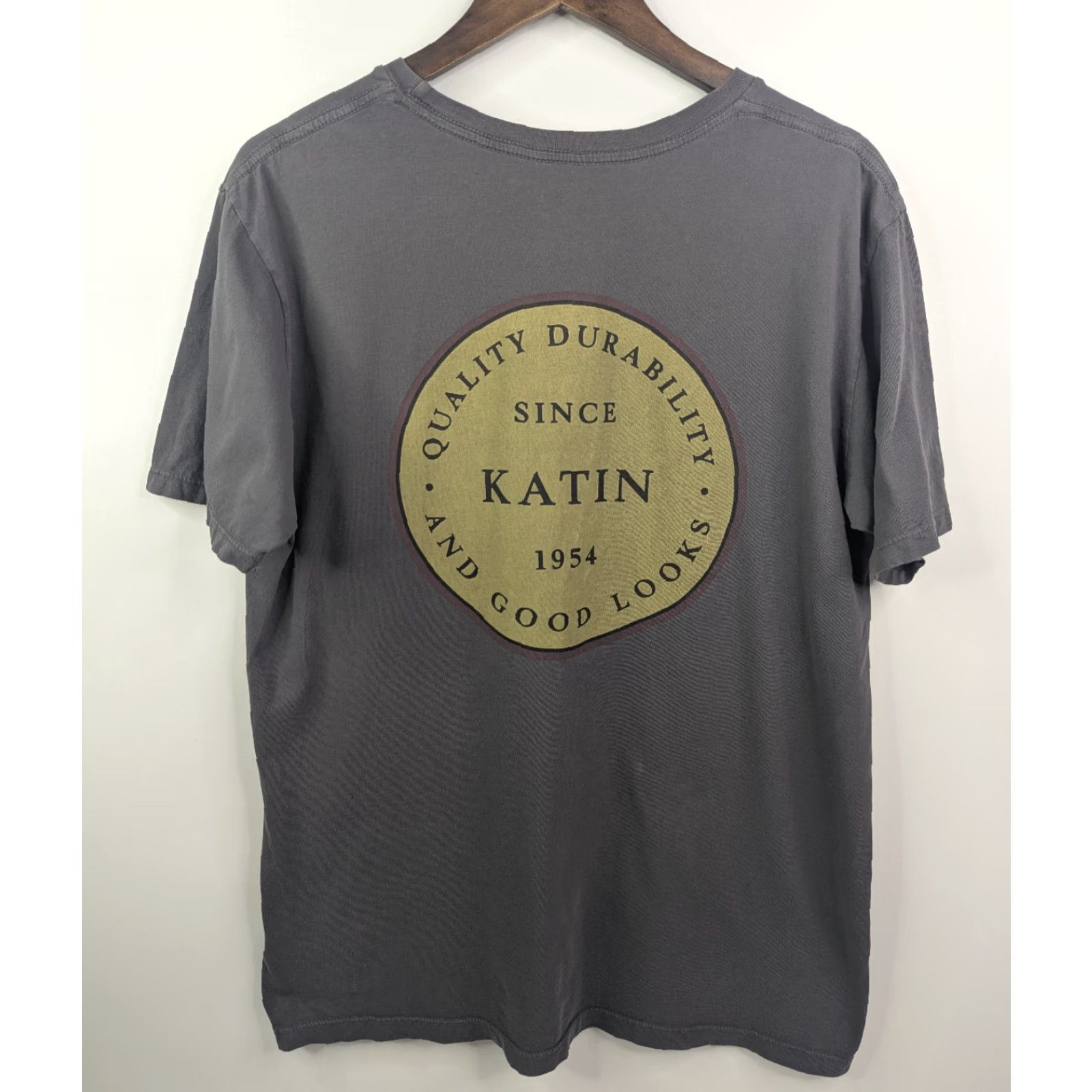 Katin Katin Short Sleeve Gray Graphic T-shirt Size Large Beach Classic Crew Surf Men's T-Shirt Size US L / EU 52-54 / 3 - 2 Thumbnail
