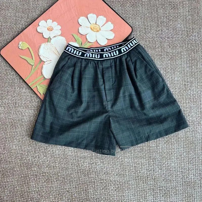 Miu Miu Miu Miu Gray Cotton Women's Shorts . Size 23" - 1 Thumbnail