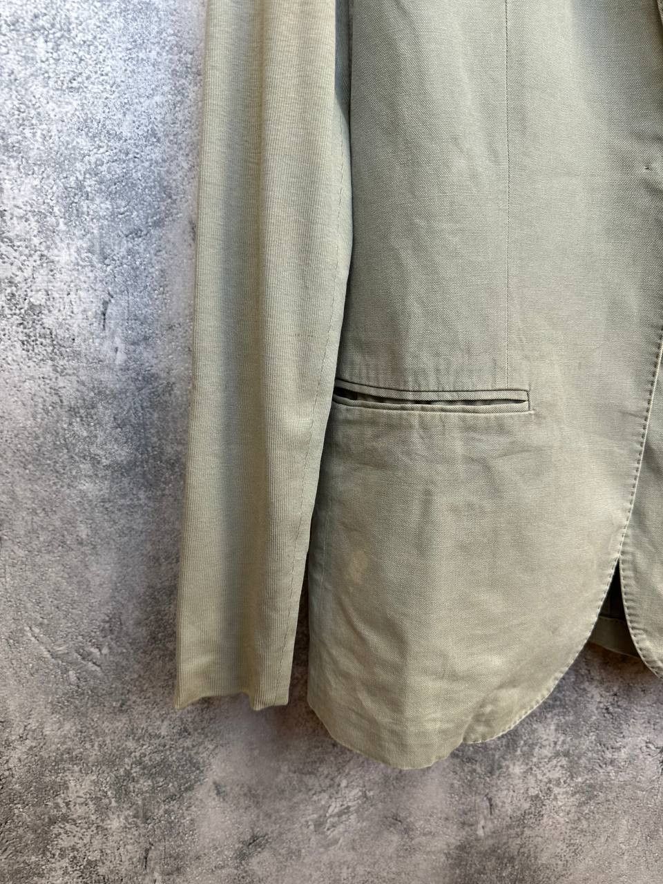 Brunello Cucinelli Brunello Cucinelli Cotton Stretch Blazer Jacket Olive Green Size M / US 6-8 / IT 42-44 - 6 Thumbnail