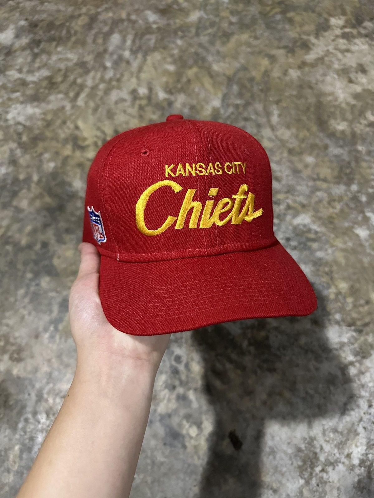 NFL × Sports Specialties × Vintage Vintage Kansas City Chiefs Script Sports Specialties Hat Size ONE SIZE - 1 Thumbnail