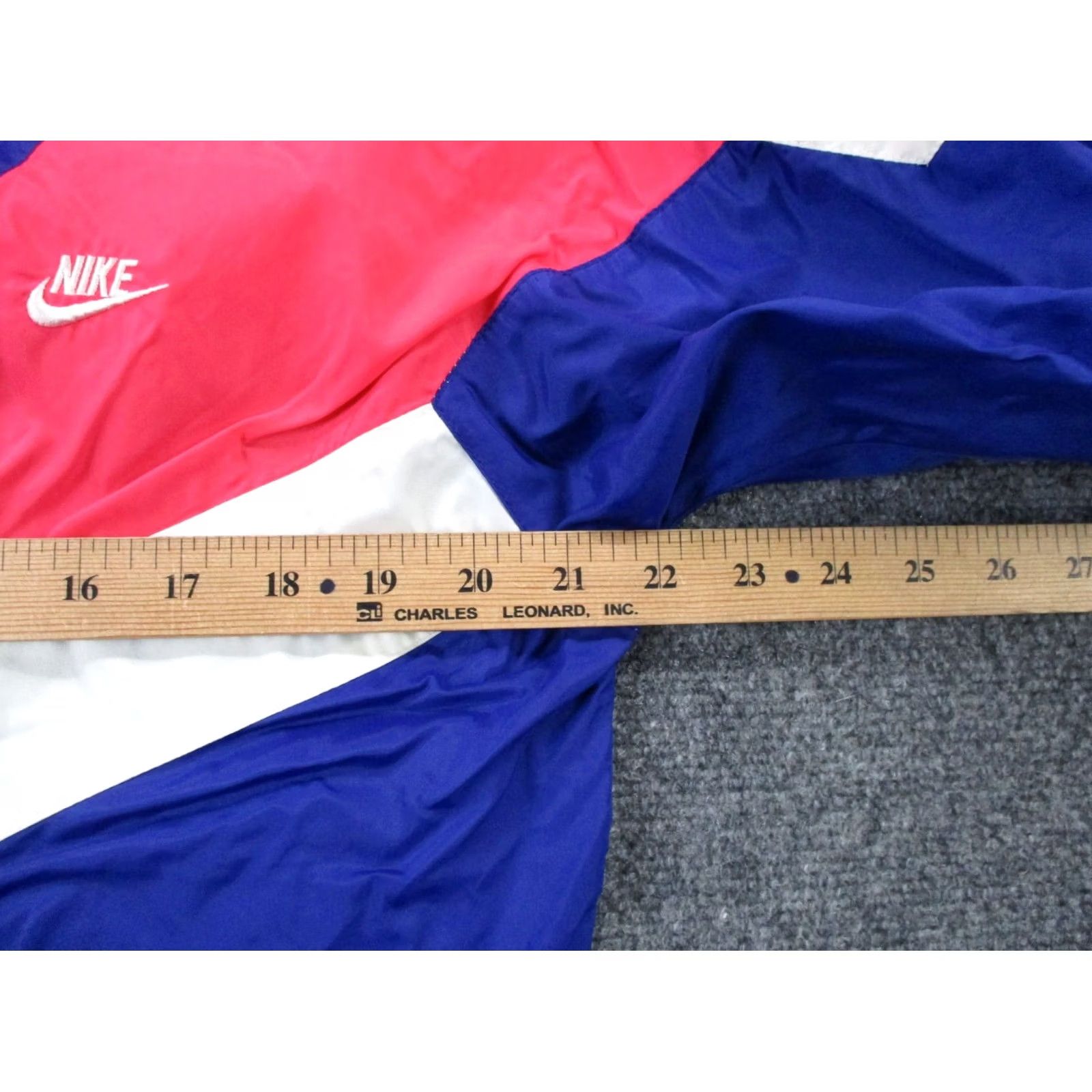 Nike Nike Jacket Women's L Pink Blue Nylon Windbreaker Track Retro 90s - Multicolor Full Zip Wind Resistant Logo Pockets Photo Measurements Included Size L / US 10 / IT 46 - 5 Thumbnail