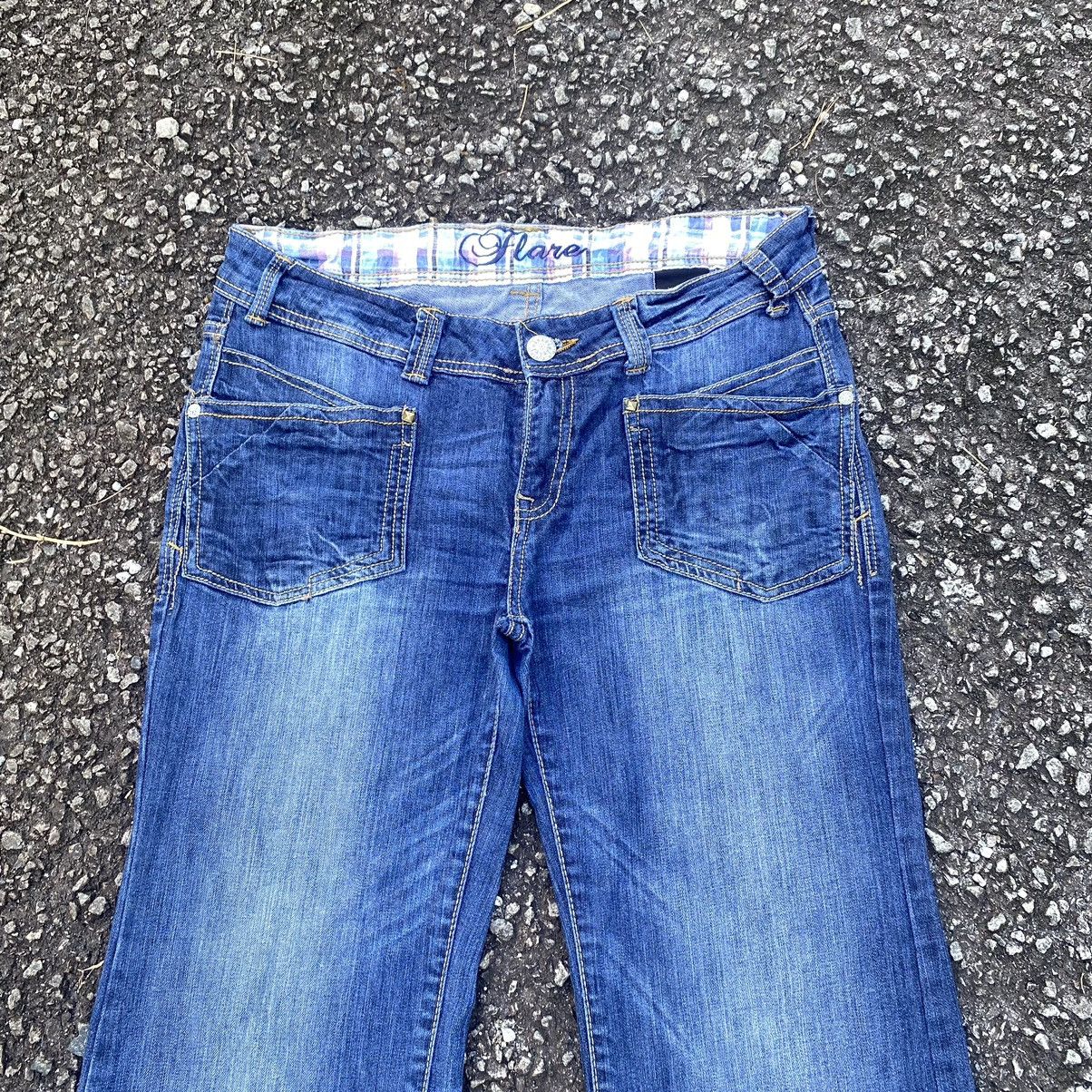 Japanese Brand × Vintage Vintage Japan Flare Denim Jeans Size 33" - 4 Thumbnail