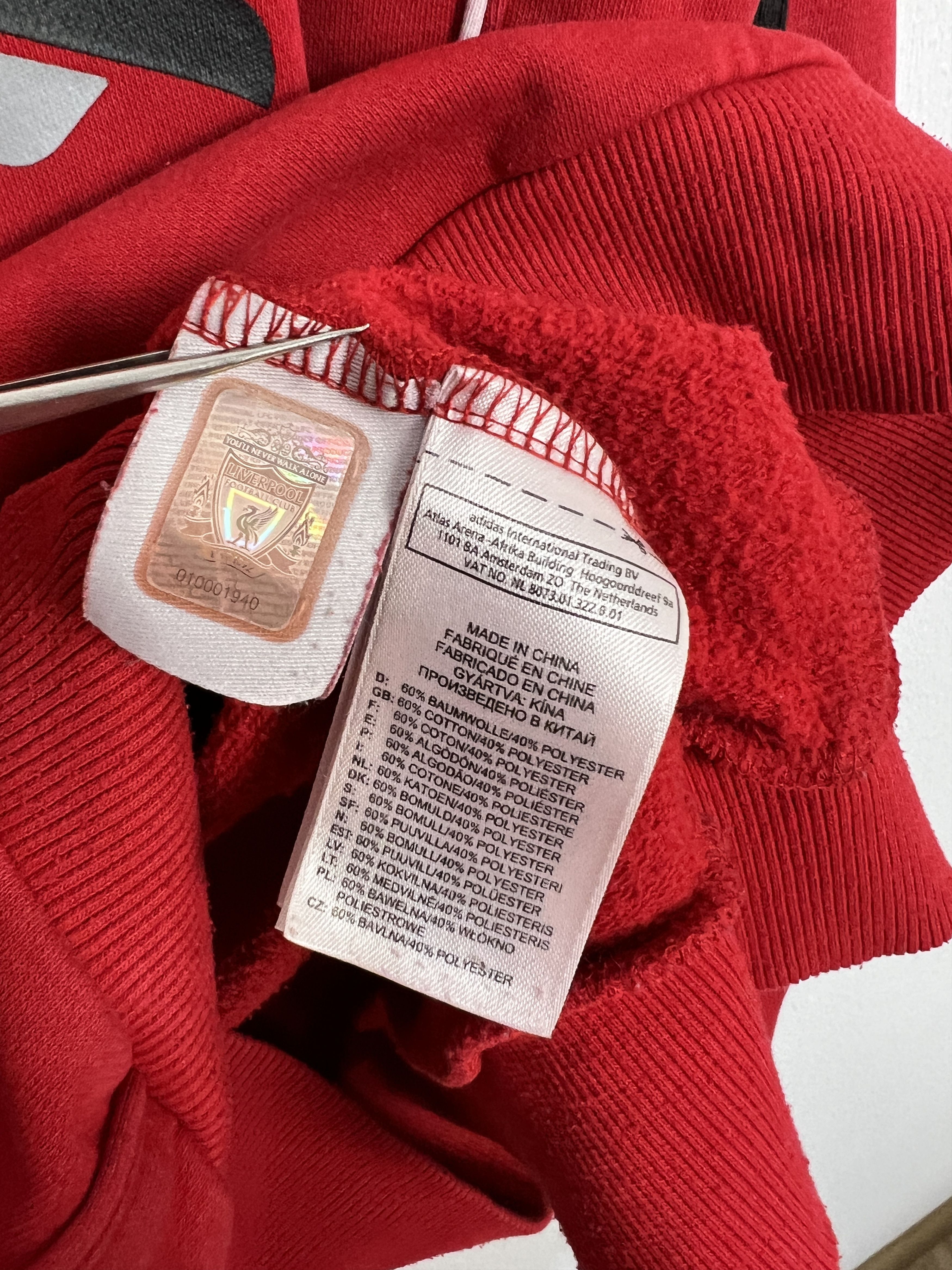 Adidas Vintage Adidas Liverpool Football Hoodie Soccer Sweatshirt Size US M / EU 48-50 / 2 - 7 Thumbnail