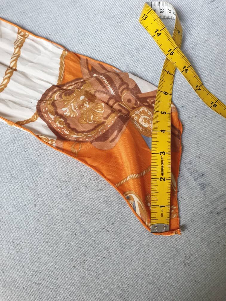 Japanese Brand Unbrand baroque style cream orange neck accessories Size ONE SIZE - 5 Thumbnail